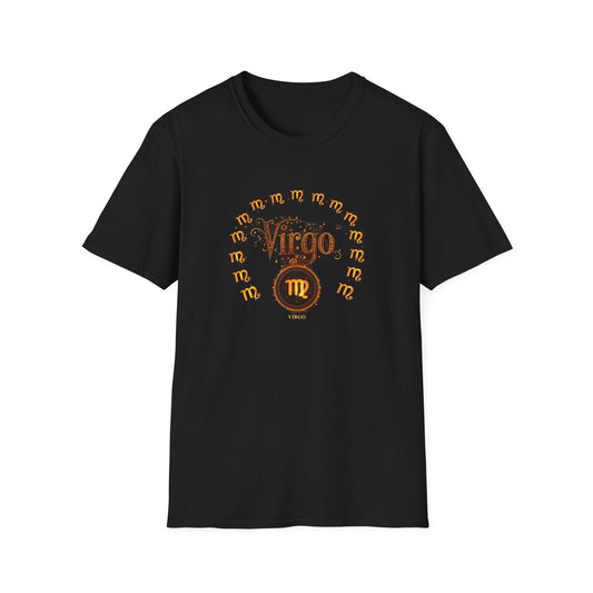 Virgo Zodiac T-Shirt — Vintage Astrology Tee with Virgo Traits (Constellation Back)