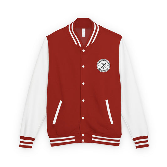 Letterman Jacket — "I Just Need Enough Money" Graphic Varsity Jacket