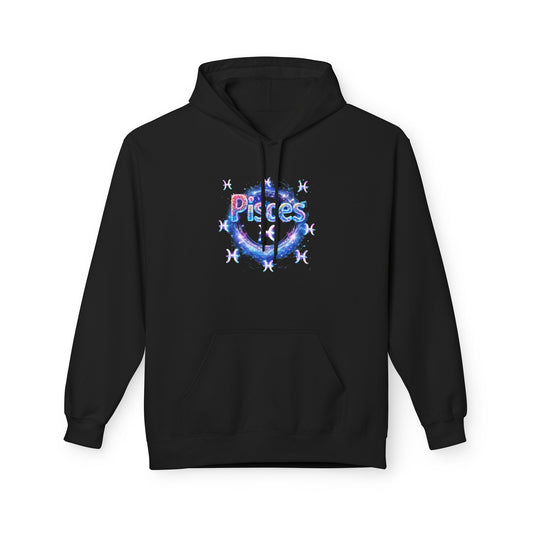 Pisces Zodiac Hoodie — 'Pisces Facts' Astrological Graphic Pullover