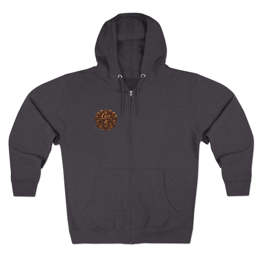Leo Zodiac Zip Hoodie — Leo Constellation Graphic Zip-Up