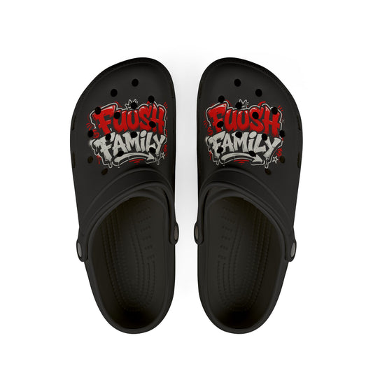 Graffiti 'Fuush Family' EVA Foam Clogs