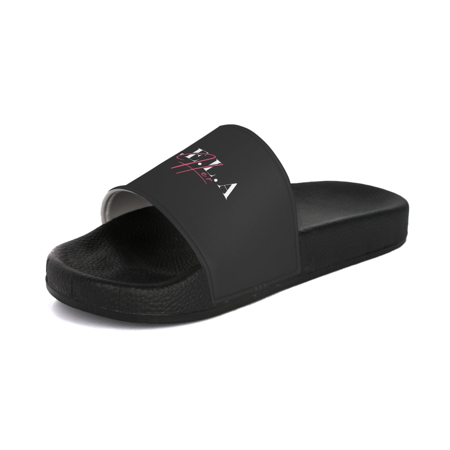 Slide Sandals — 'G.E.L.A' Script Logo Women's Summer Slides