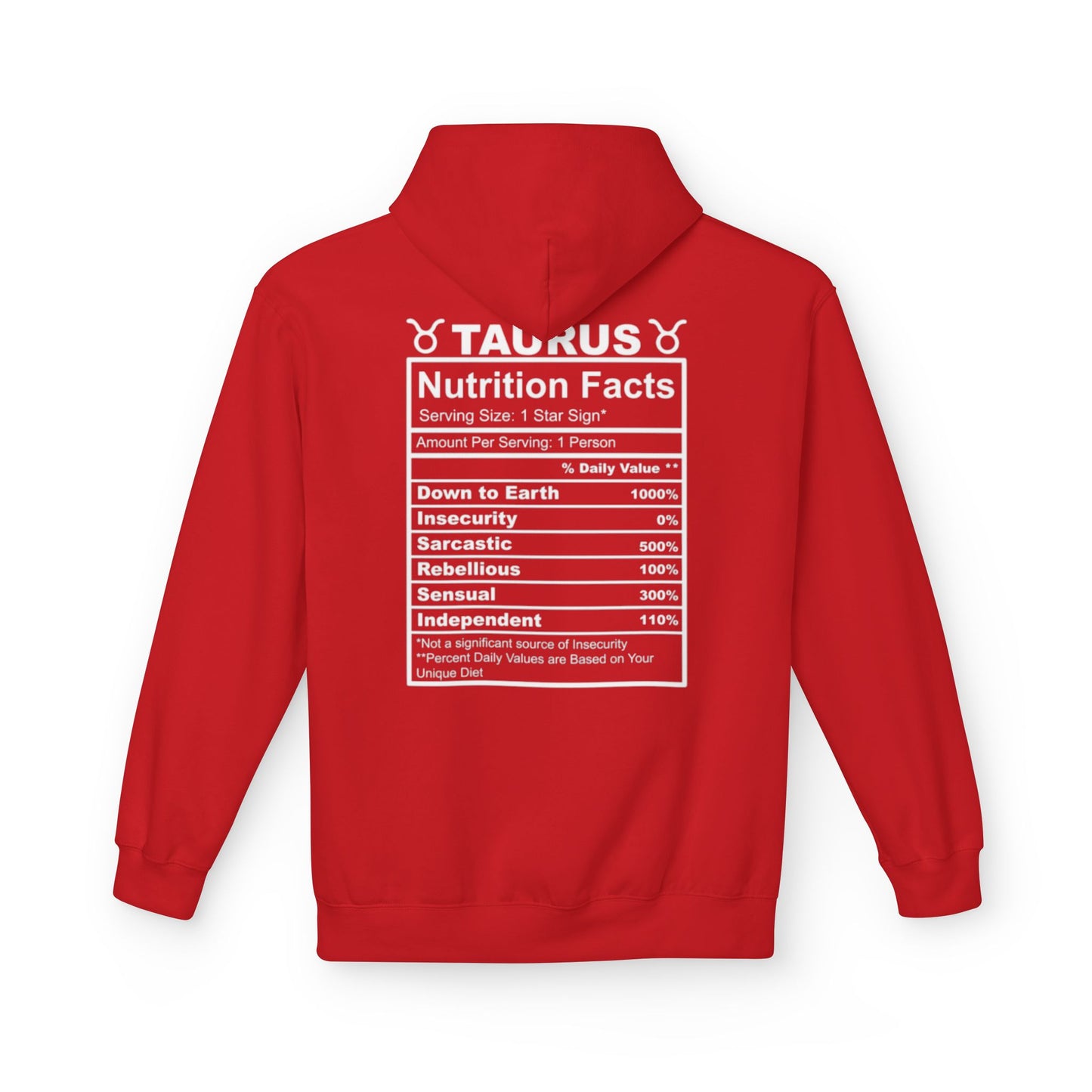 Taurus Zodiac Hoodie — Bull Emblem & Traits Graphic Sweatshirt