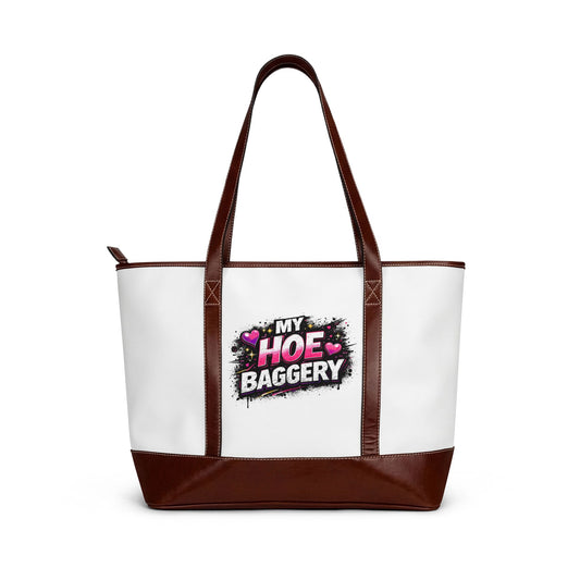 My Hoe Baggery Tote Bag - Funny Feminine Statement Handbag for Everyday Use