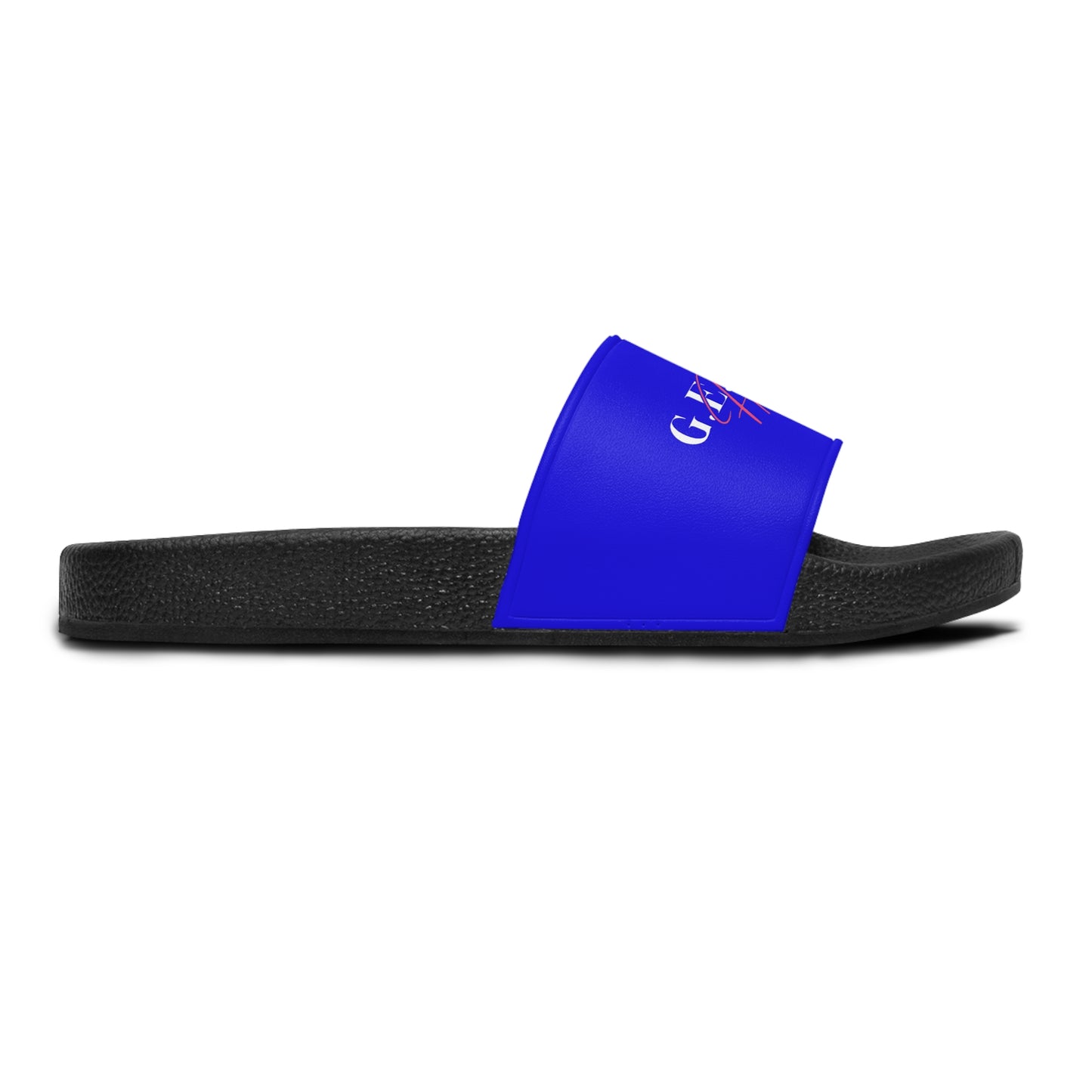 Slide Sandals — 'G.E.L.A' Script Logo Women's Summer Slides