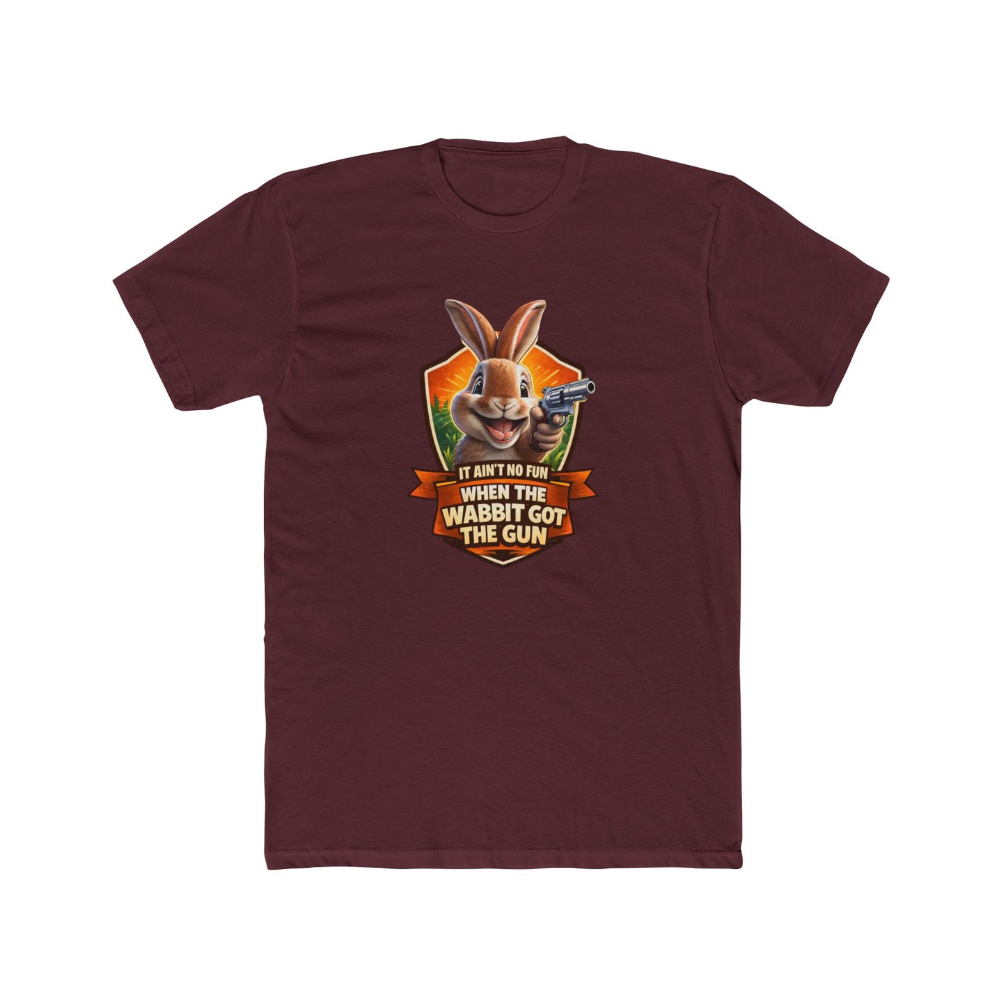 When the Wabbit Got the Gun Tee — Funny Rabbit Graphic T-Shirt