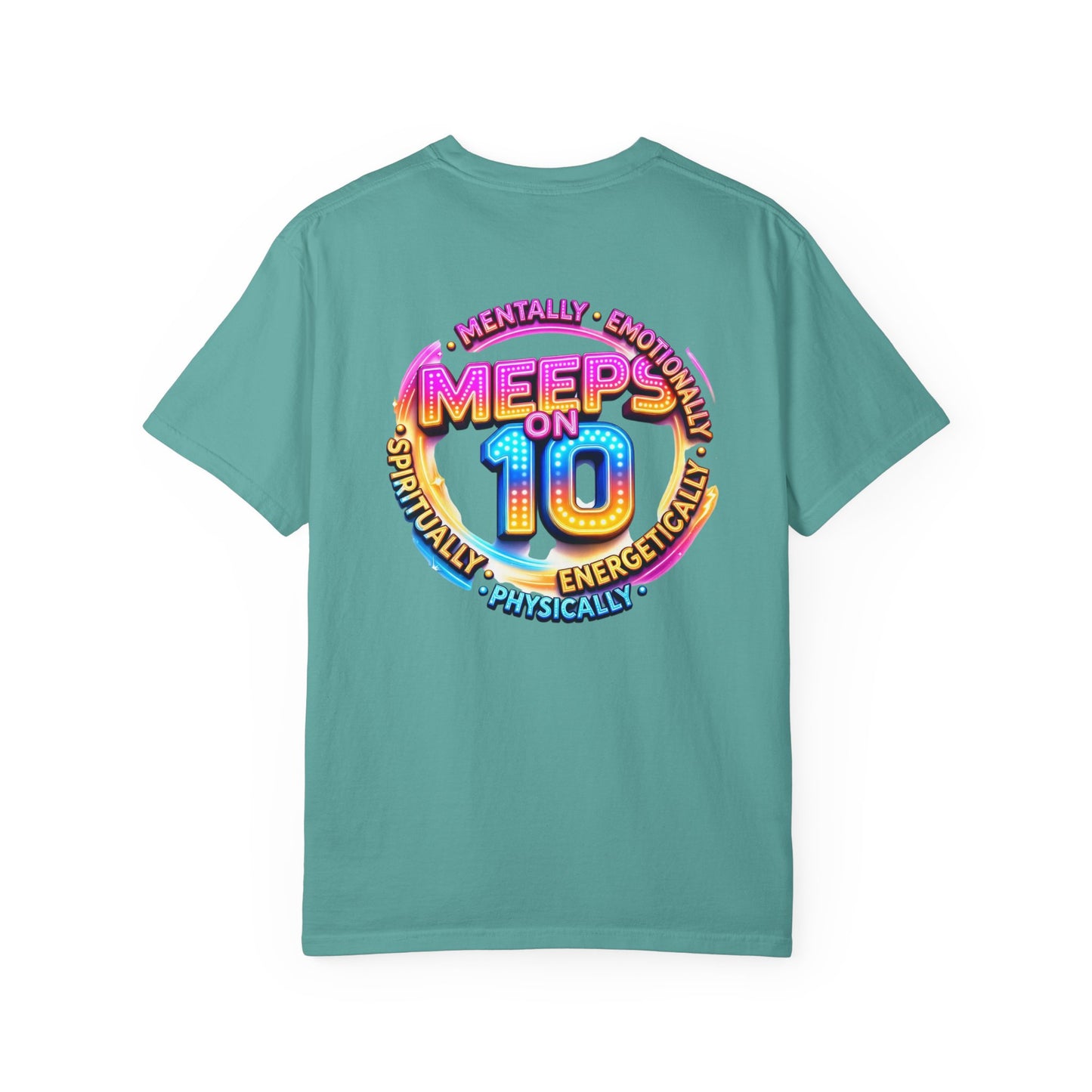 Live Love Laugh Graphic T-Shirt — Colorful Retro Marquee Design