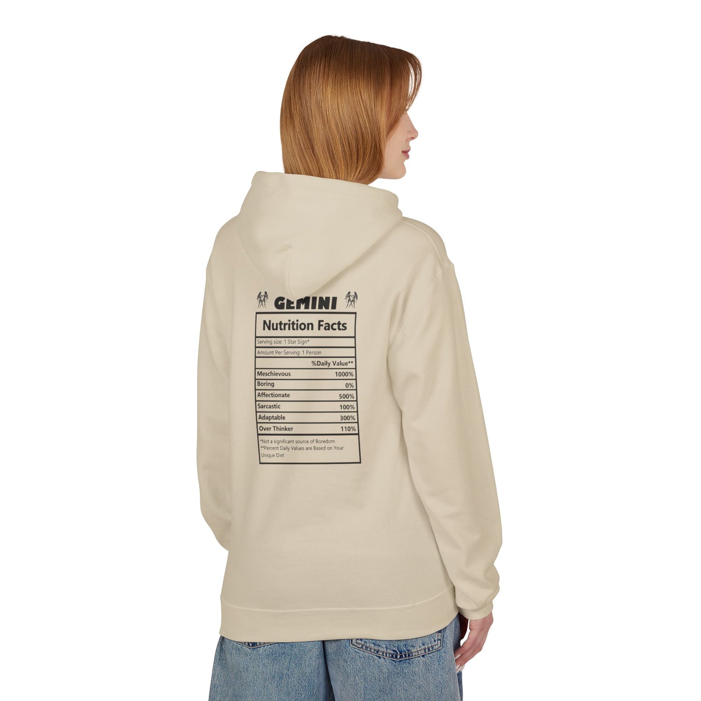 Gemini Zodiac Hoodie — Minimal Astrological Sign Sweatshirt