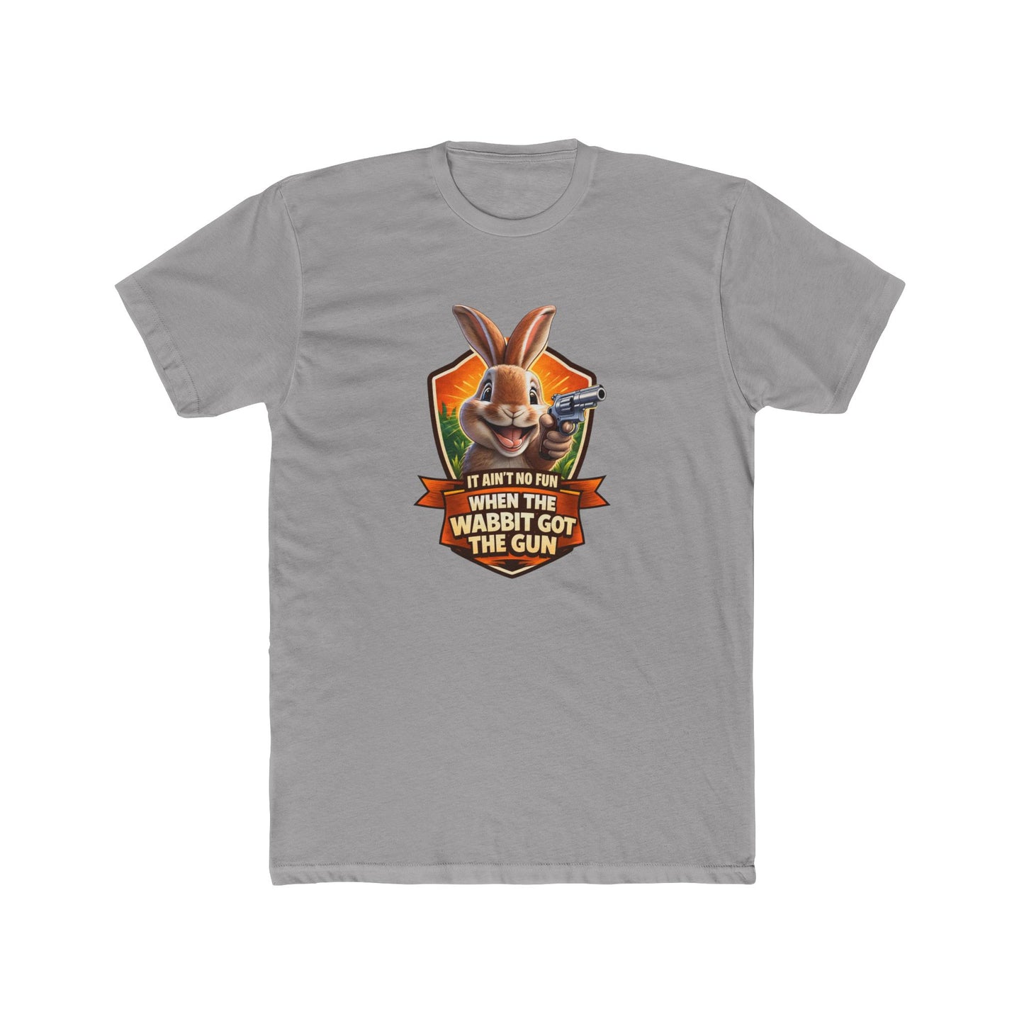 When the Wabbit Got the Gun Tee — Funny Rabbit Graphic T-Shirt