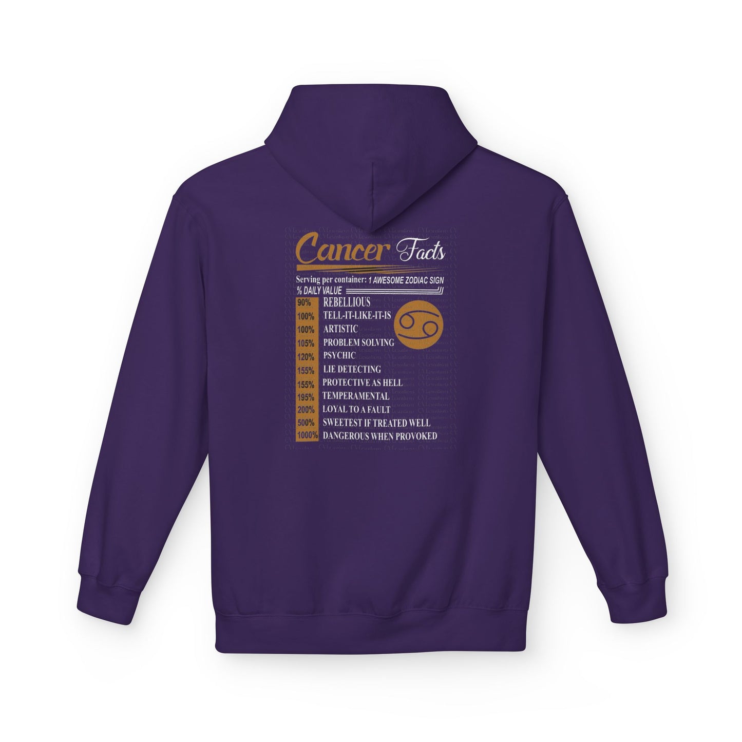Hoodie - Cancer Astrological Logo Streetwear Pullover