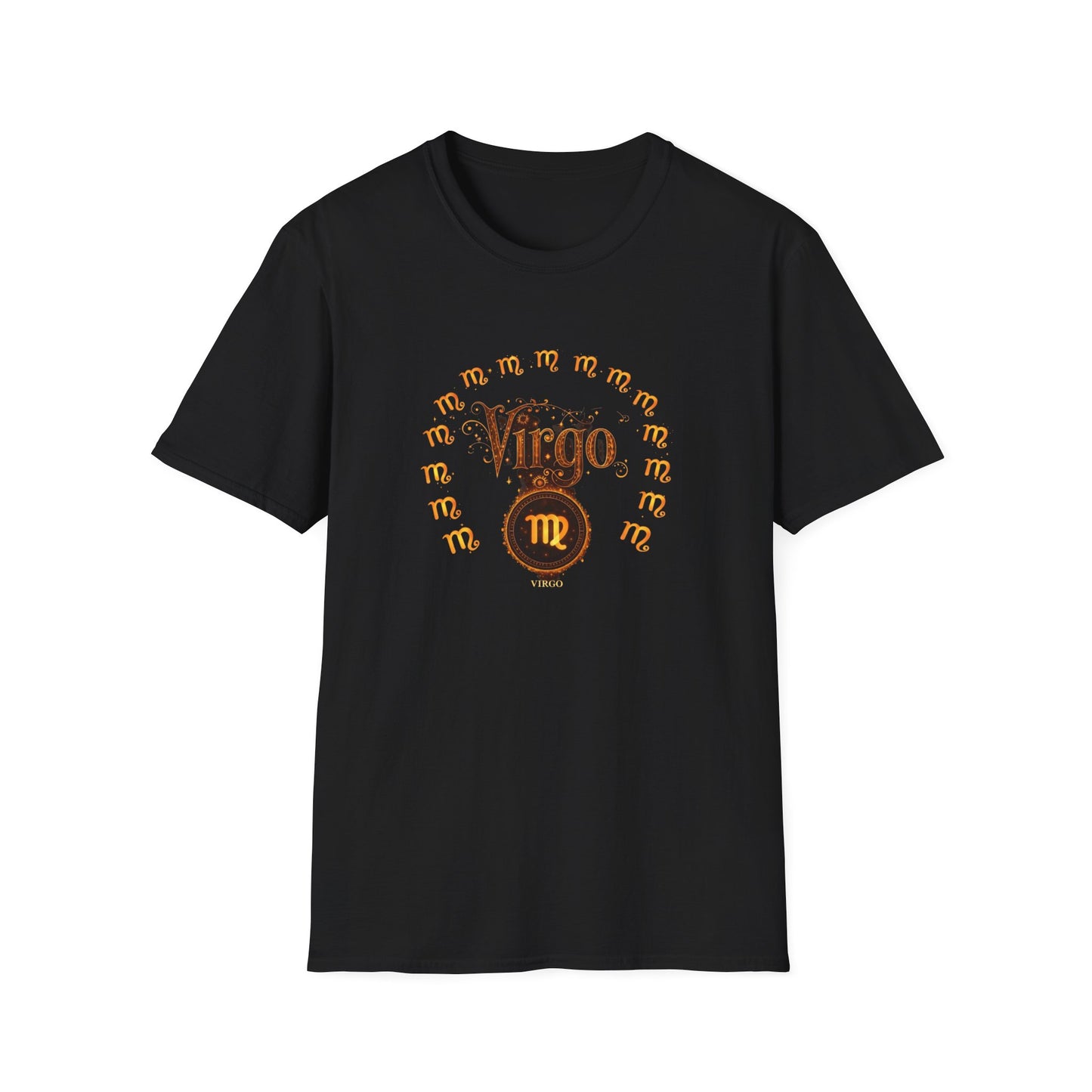 Virgo Zodiac T-Shirt — Vintage Astrology Tee with Virgo Traits (Constellation Back)