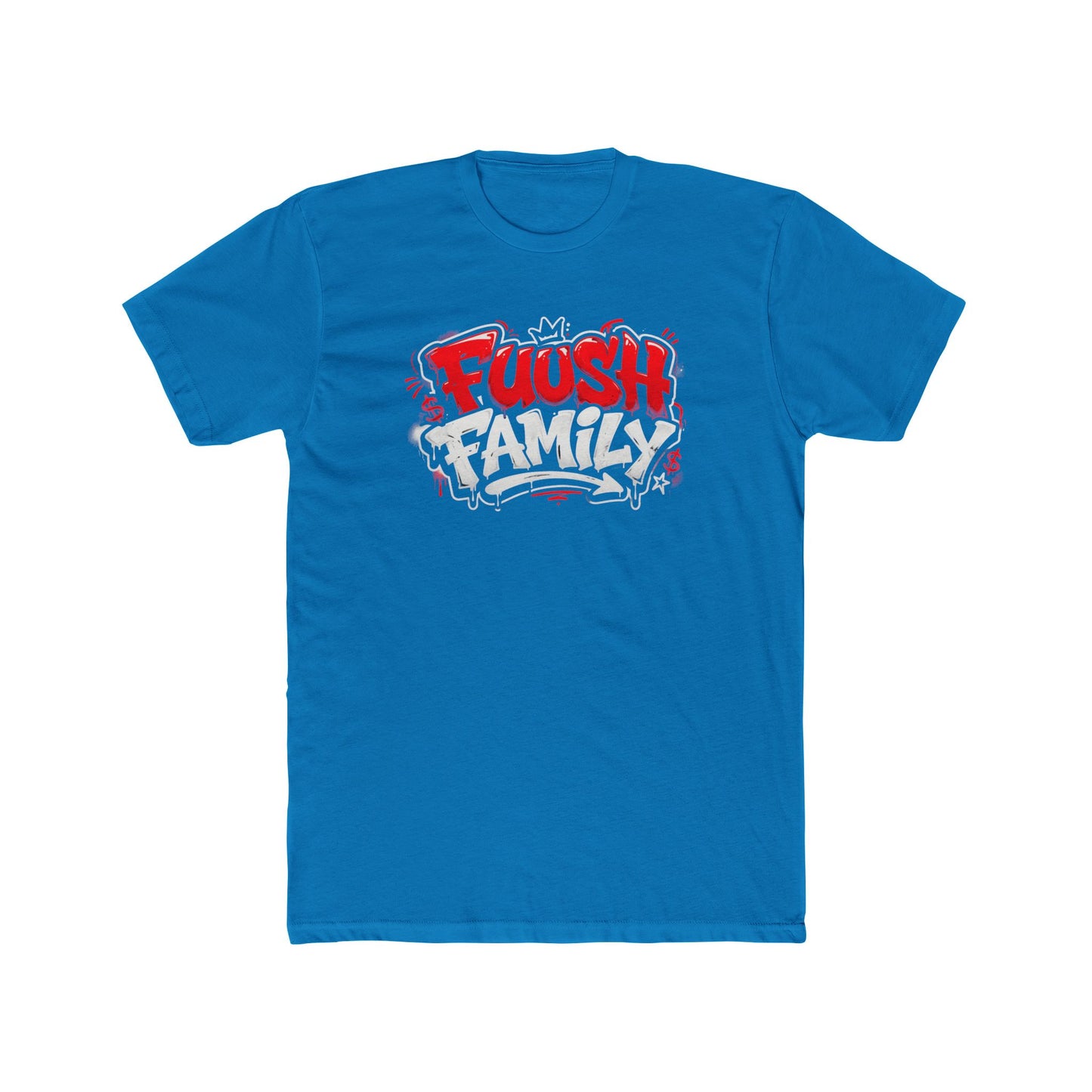 Fuush Family Graphic Tee — Retro Streetwear Crewneck for Fans & Family