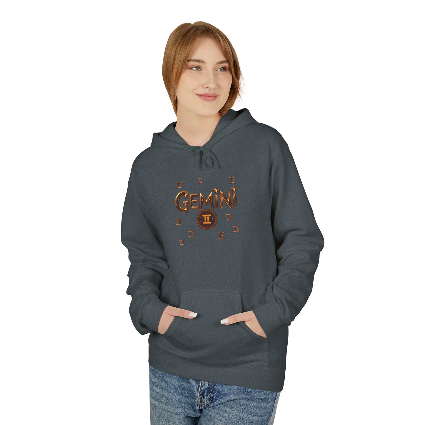 Gemini Zodiac Hoodie — Minimal Astrological Sign Sweatshirt