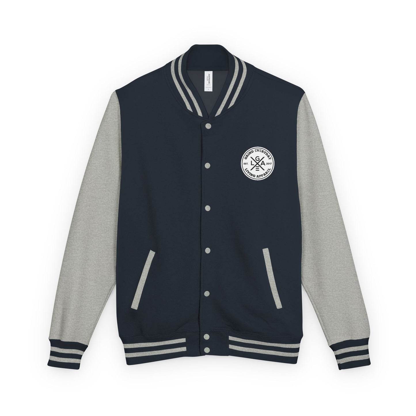 Letterman Jacket — "I Just Need Enough Money" Graphic Varsity Jacket