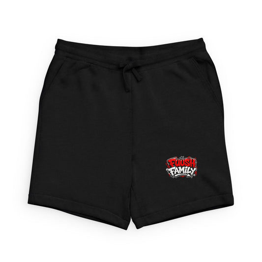 Family Crew Sweatshorts – 'Flush Family' Logo Athletic Lounge Shorts