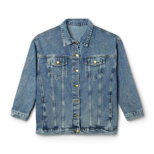 Denim Jacket — "I'm Pretty, I'm Powerful, I'm Unstoppable" Back Graphic
