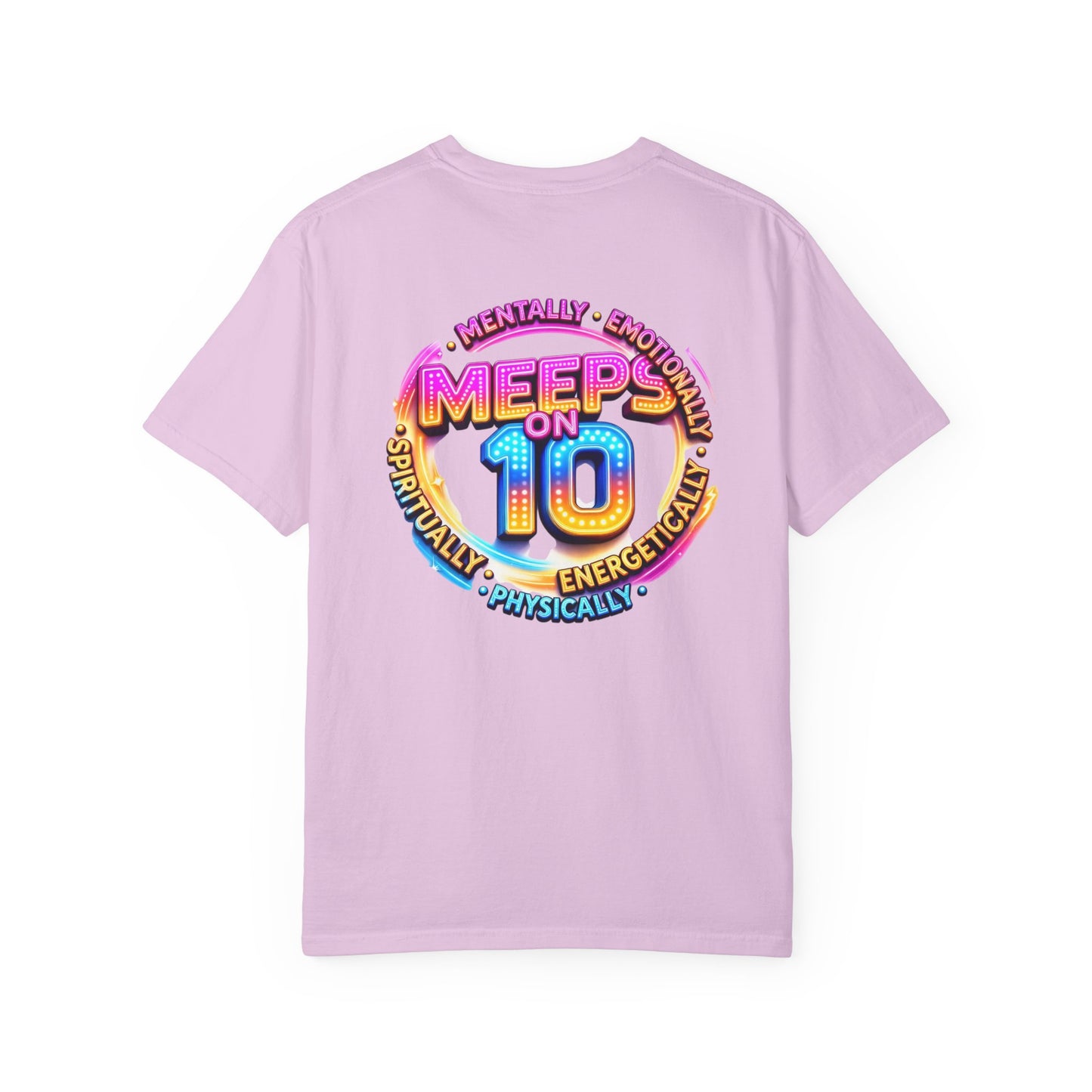 Live Love Laugh Graphic T-Shirt — Colorful Retro Marquee Design
