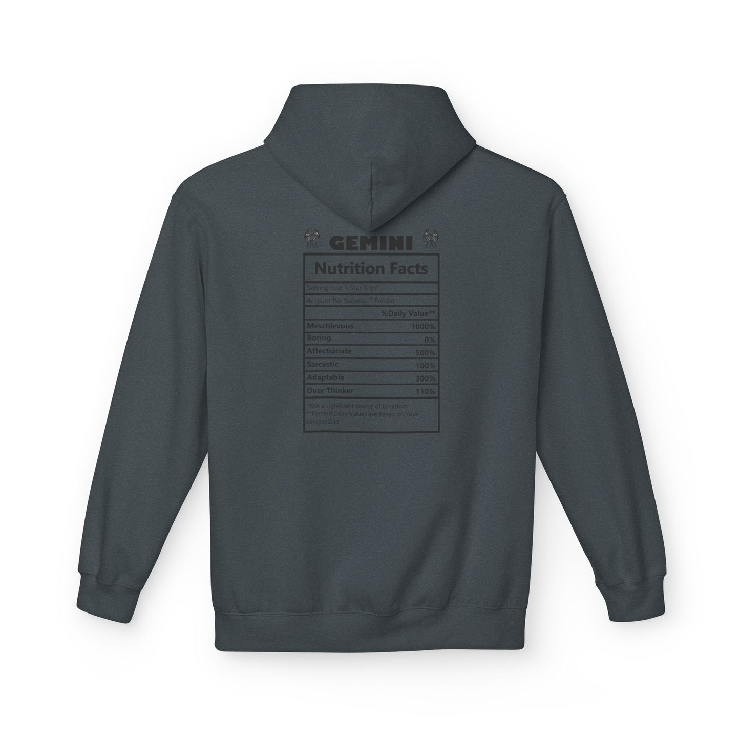 Gemini Zodiac Hoodie — Minimal Astrological Sign Sweatshirt