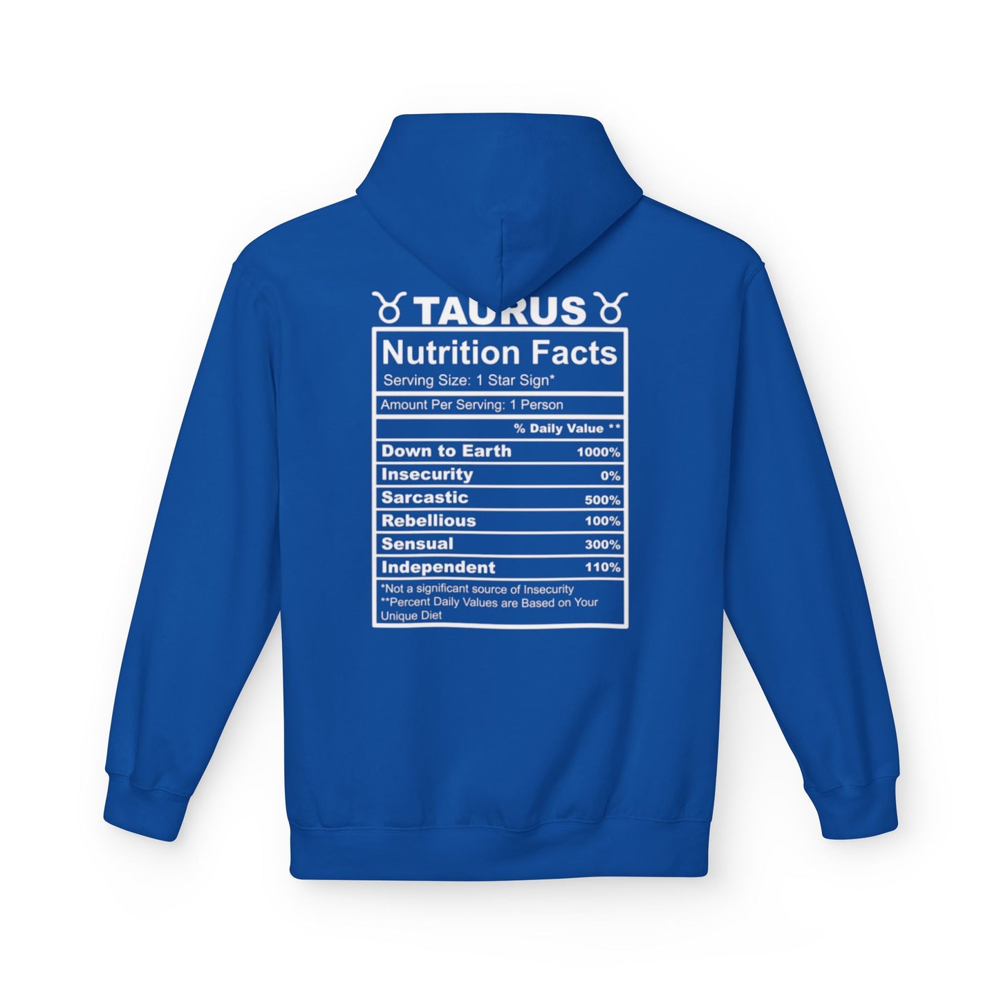 Taurus Zodiac Hoodie — Bull Emblem & Traits Graphic Sweatshirt