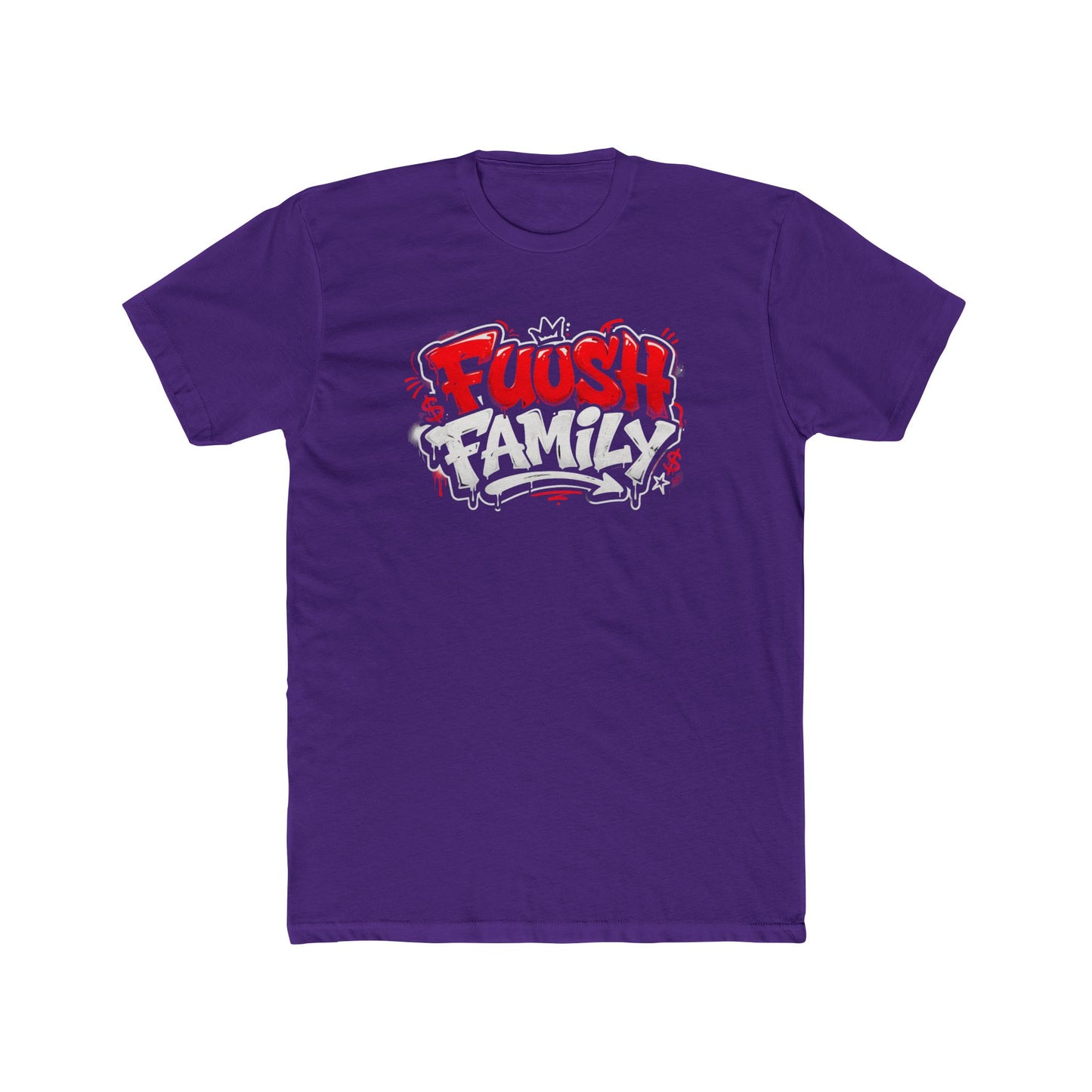 Fuush Family Graphic Tee — Retro Streetwear Crewneck for Fans & Family