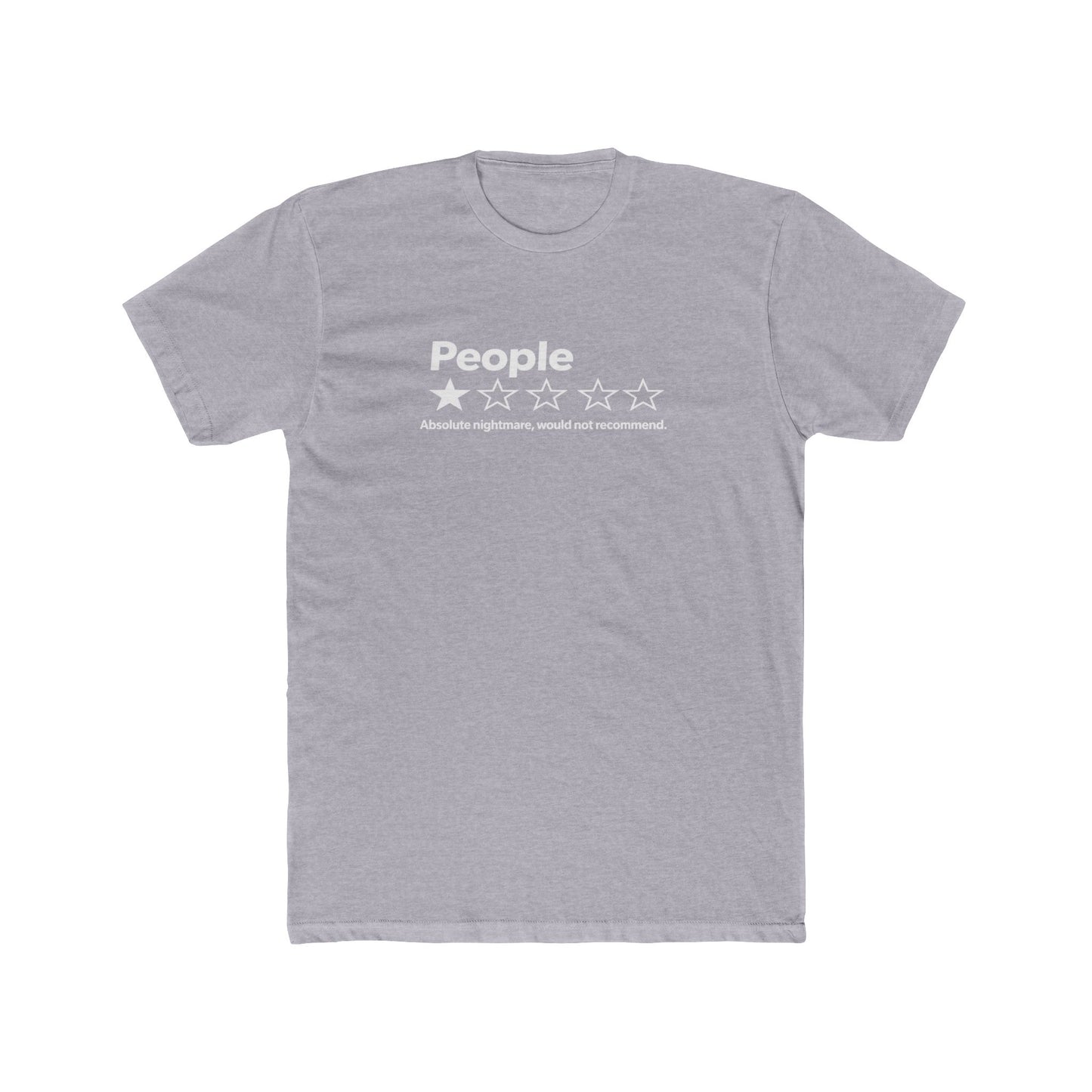 People 2-Star Rating T-Shirt — Funny Sarcastic Review Tee
