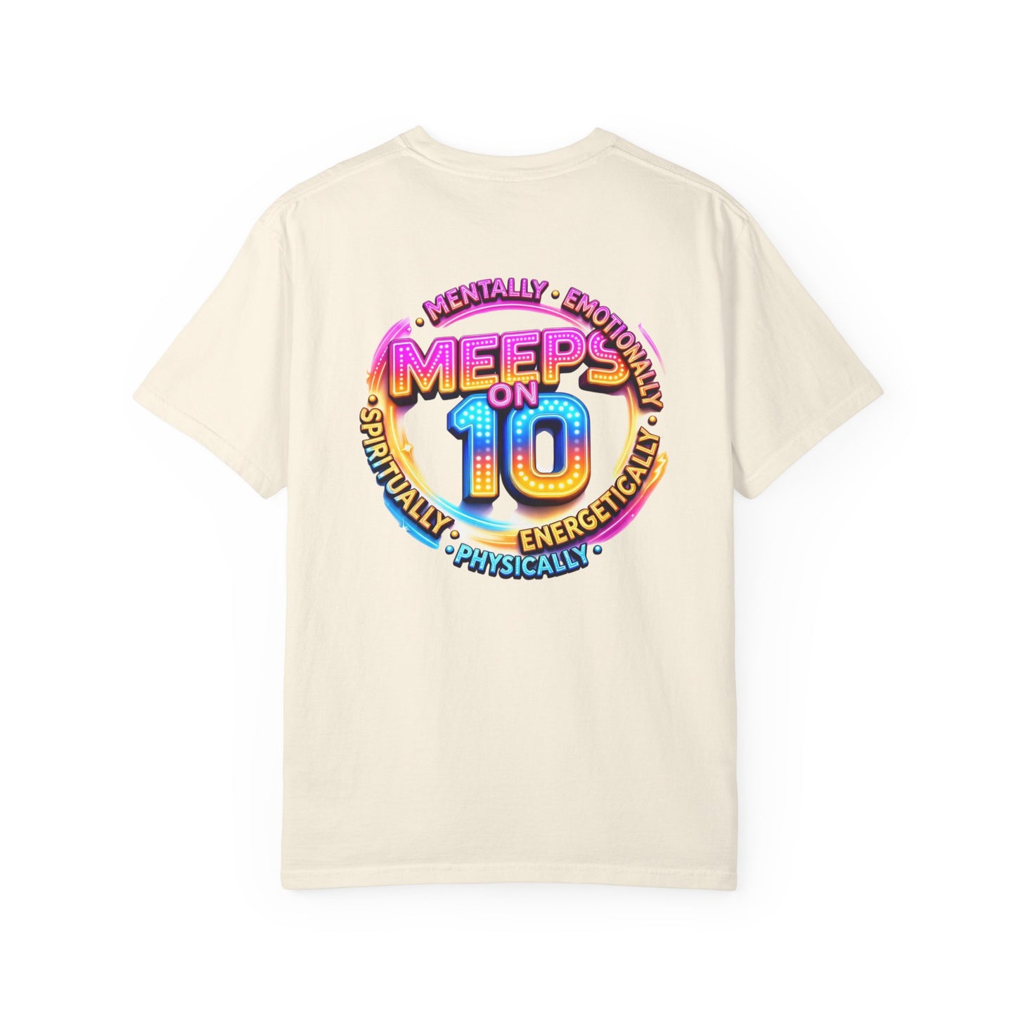 Live Love Laugh Graphic T-Shirt — Colorful Retro Marquee Design