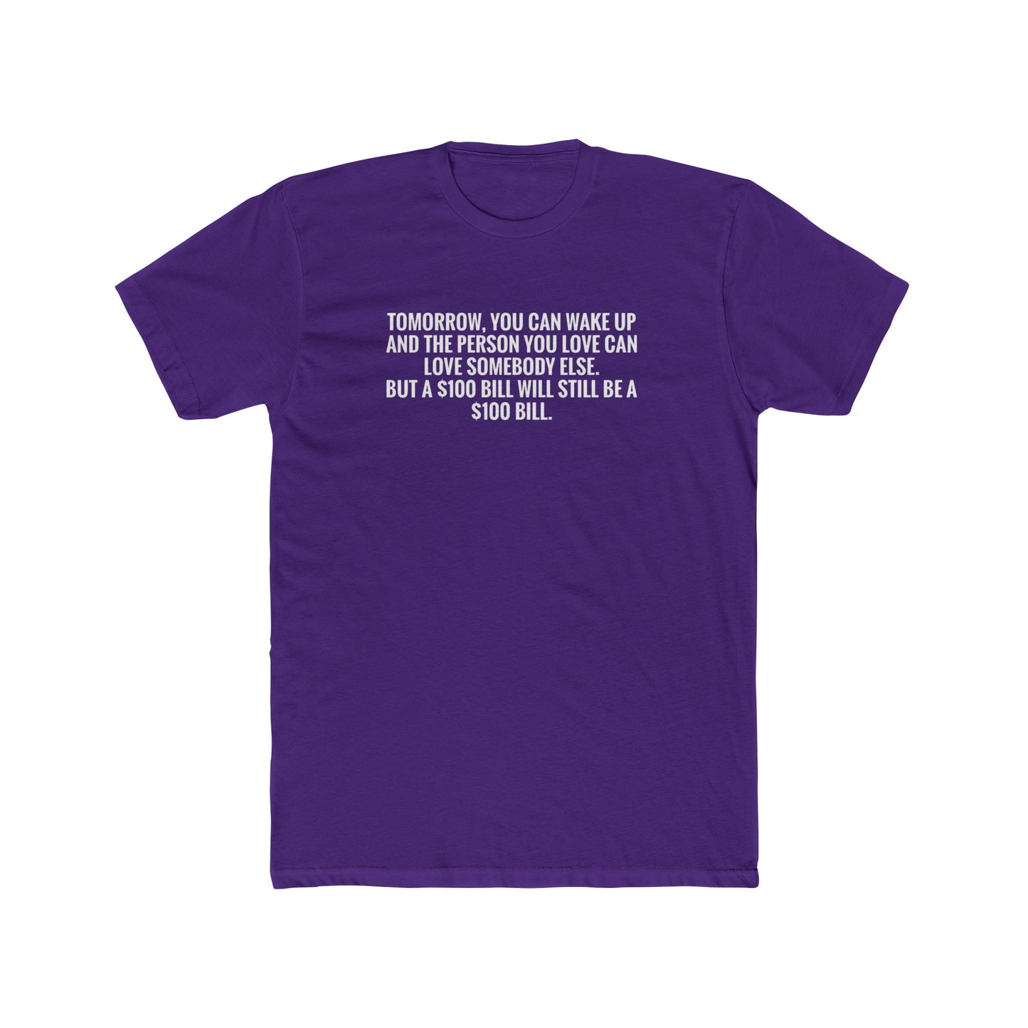Crew Tee — "Tomorrow You Can Wake Up" Funny Financial Quote Shirt