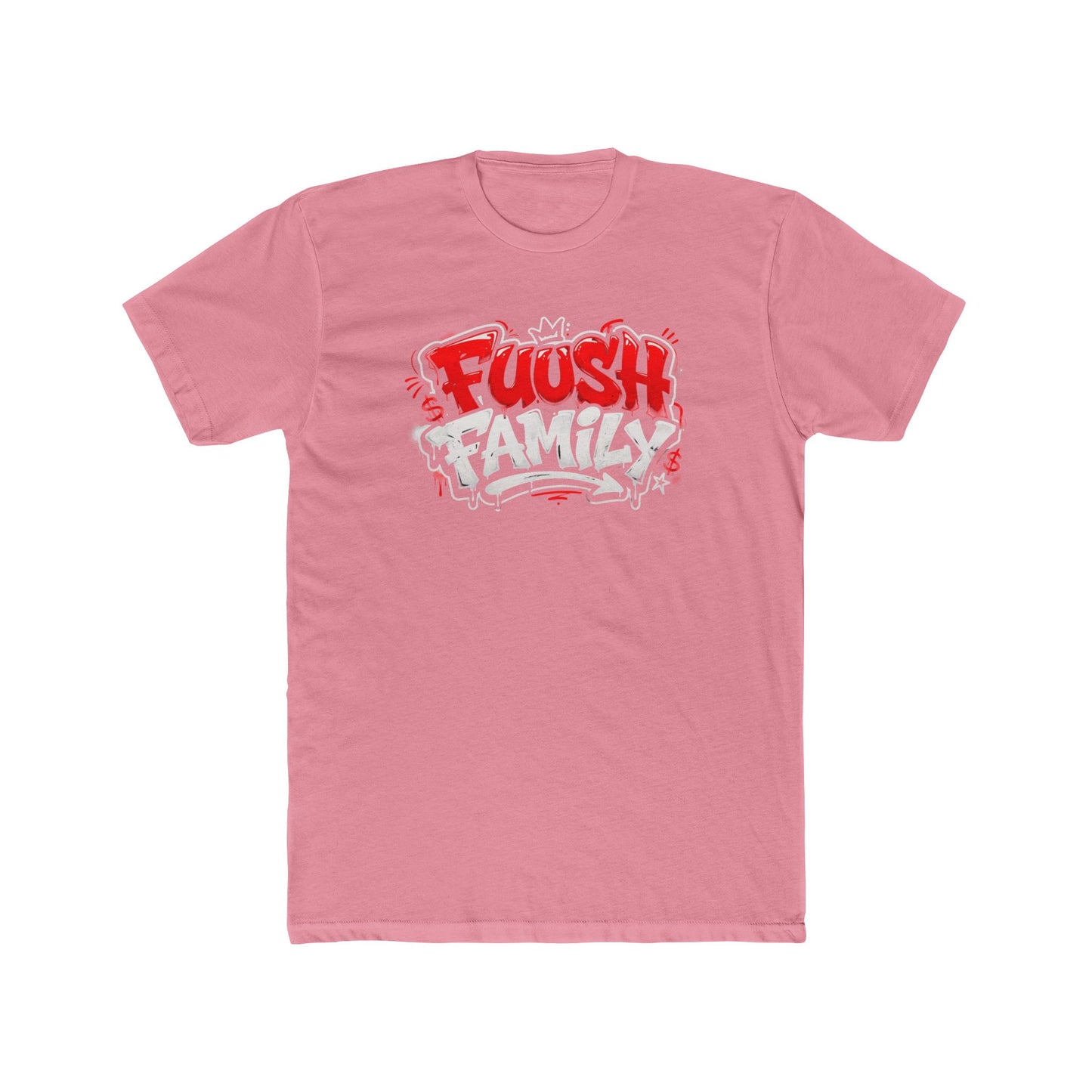 Fuush Family Graphic Tee — Retro Streetwear Crewneck for Fans & Family