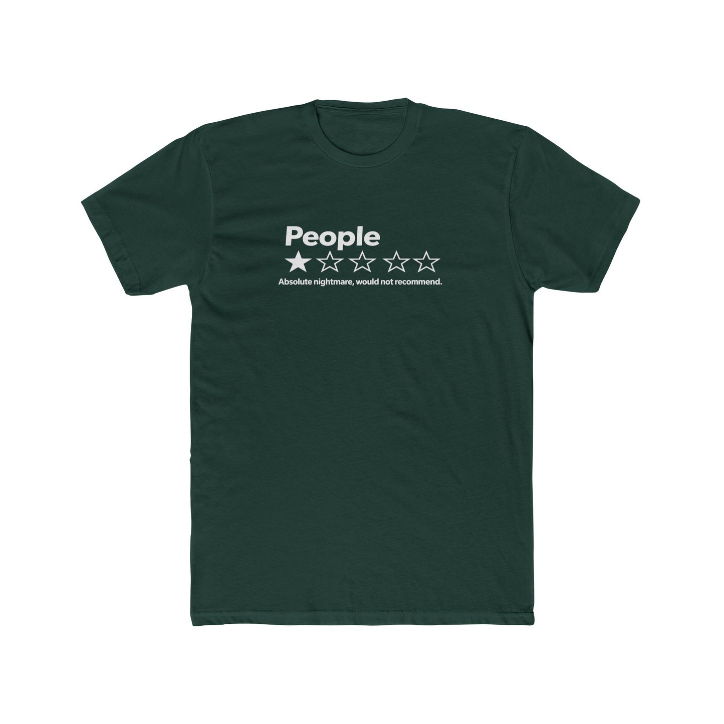 People 2-Star Rating T-Shirt — Funny Sarcastic Review Tee