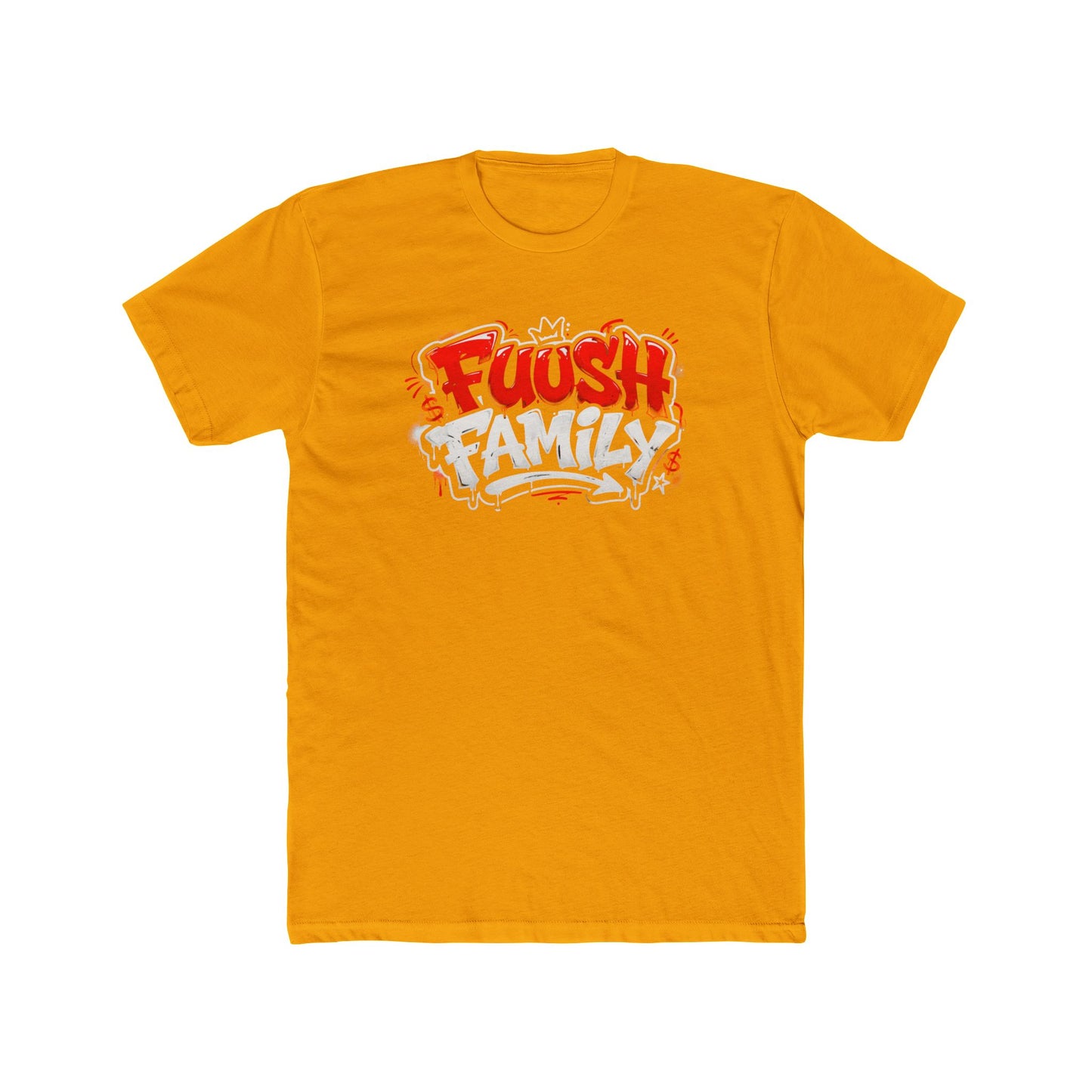 Fuush Family Graphic Tee — Retro Streetwear Crewneck for Fans & Family