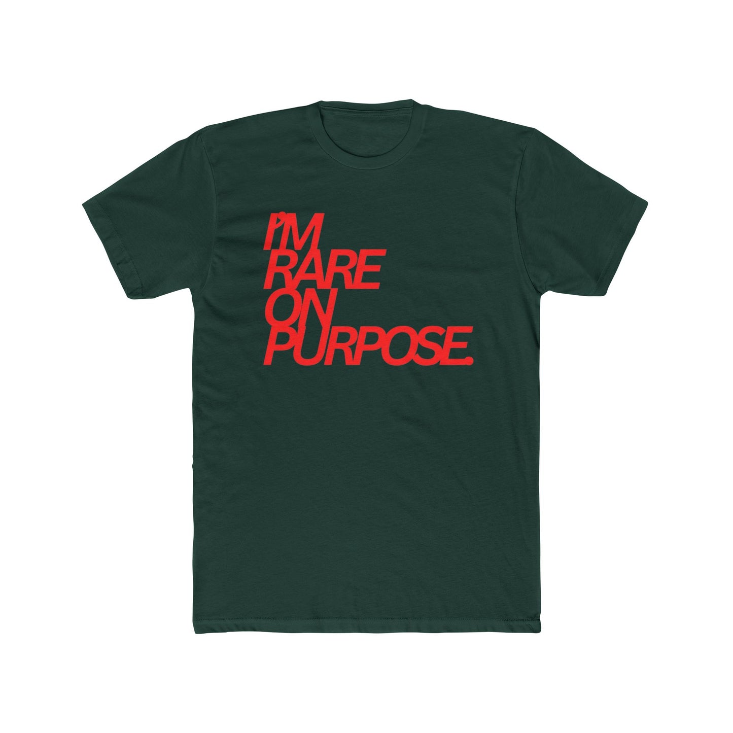 I'm Rare On Purpose Tee — Bold Red Statement Graphic T-Shirt