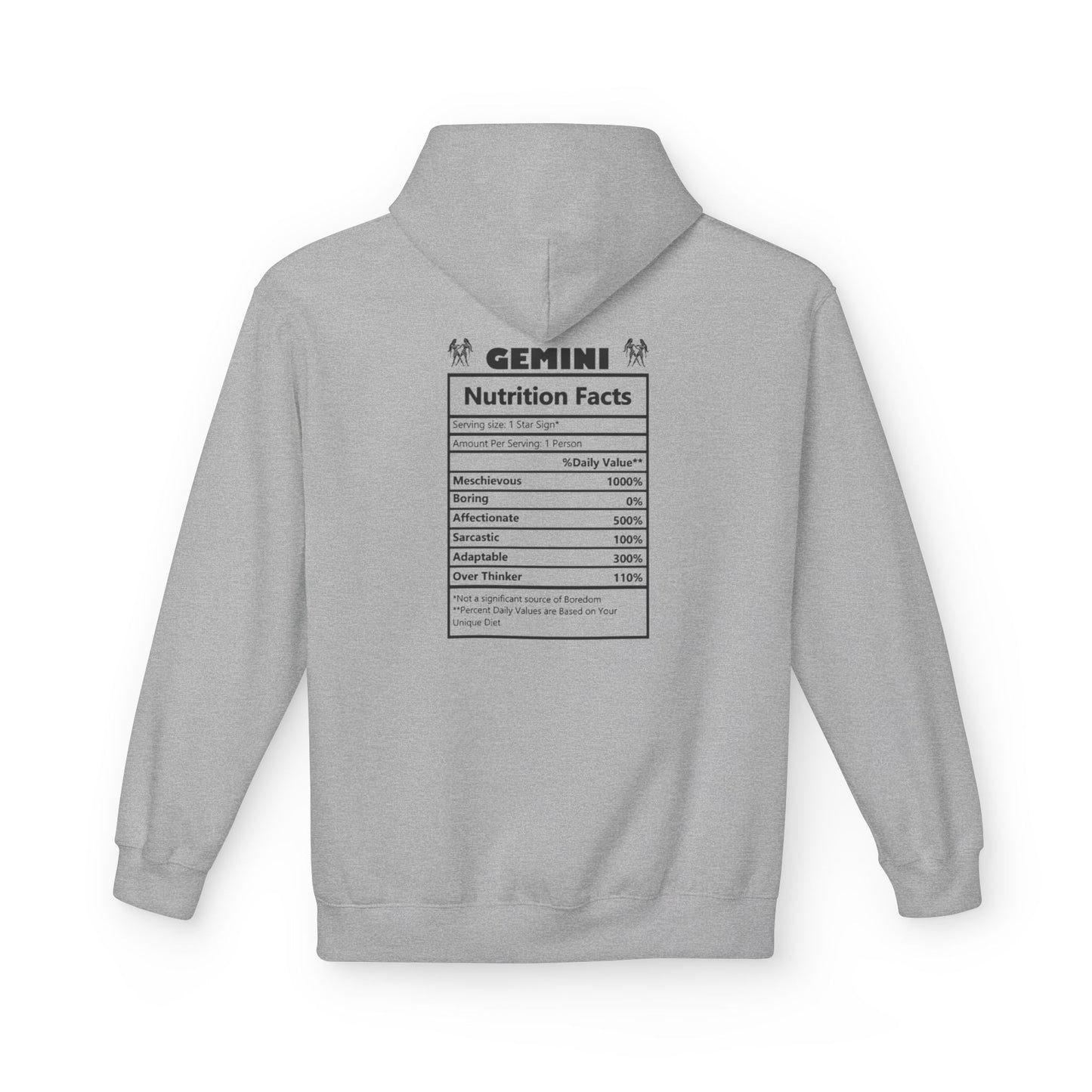 Gemini Zodiac Hoodie — Minimal Astrological Sign Sweatshirt