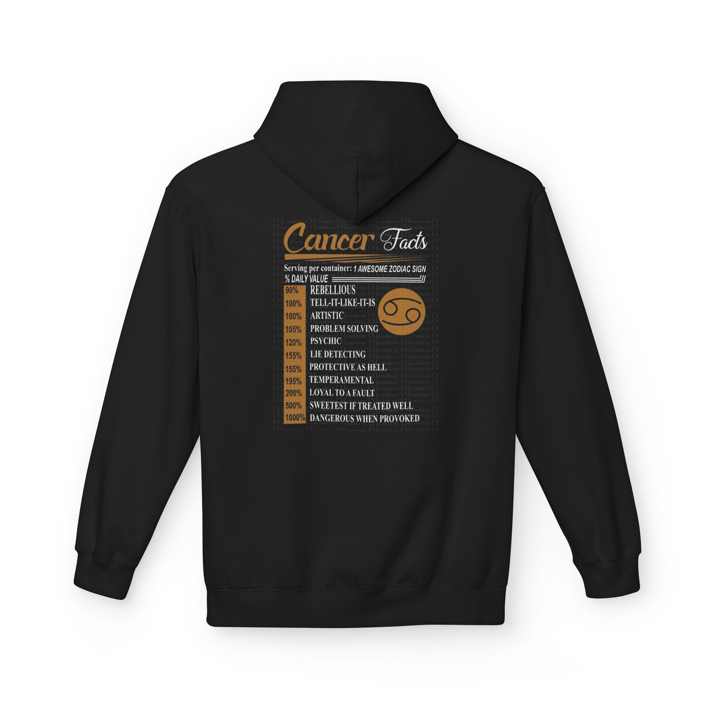 Hoodie - Cancer Astrological Logo Streetwear Pullover