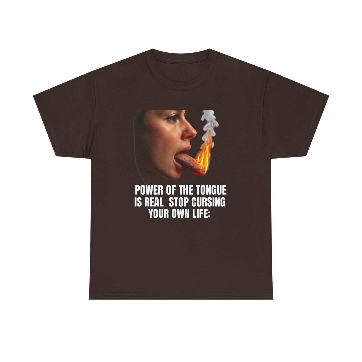 "Power of the Tongue Is Real, Stop Cursing Your Own Life" Motivational Statement Shirt