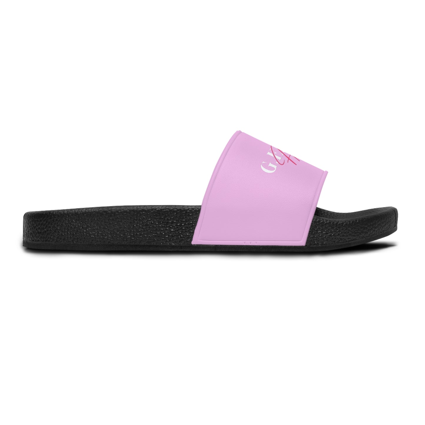 Slide Sandals — 'G.E.L.A' Script Logo Women's Summer Slides