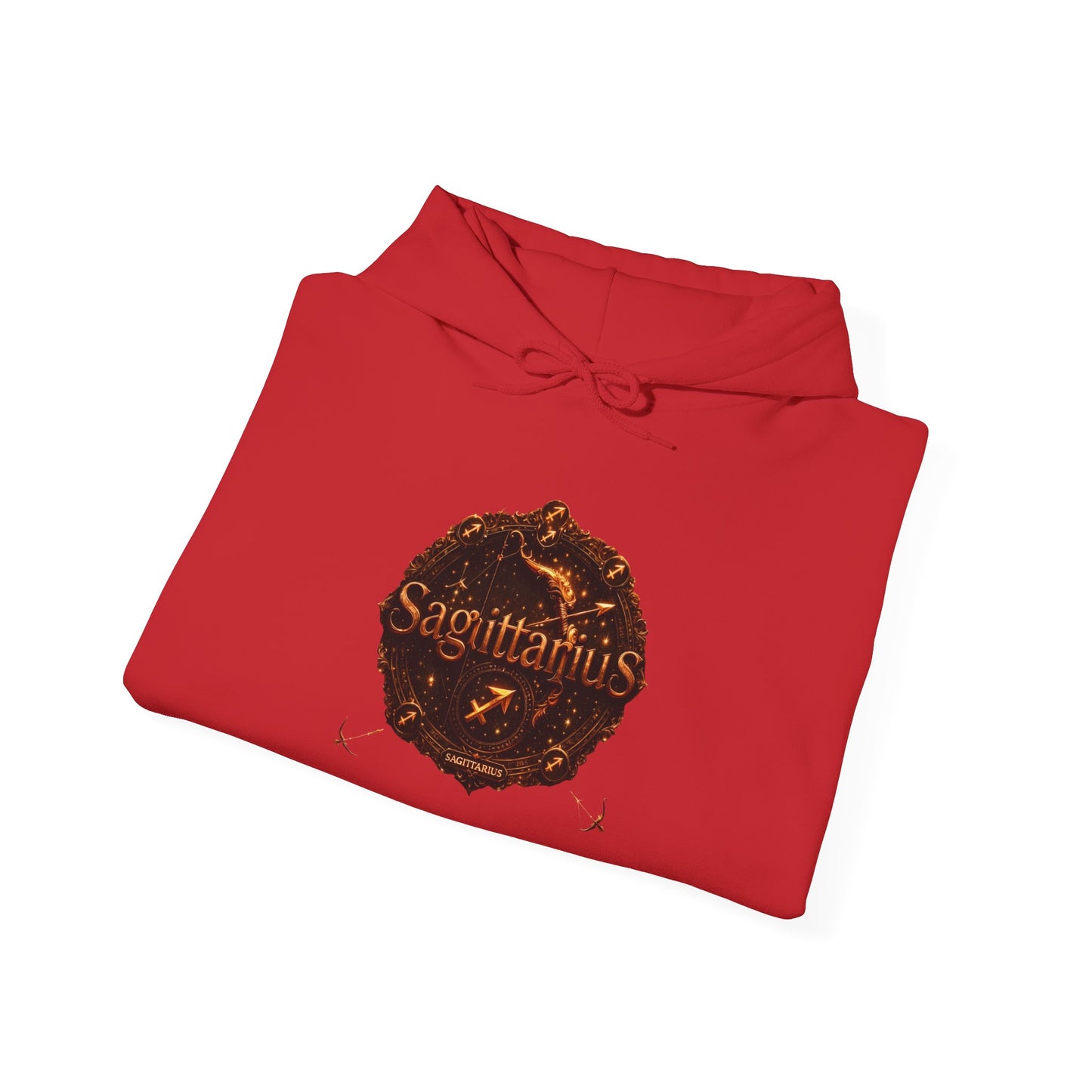 Sagittarius Zodiac Hoodie – Astrology Archer Graphic Sweatshirt with 'Top 10 Traits of Sagittarius' Back Print