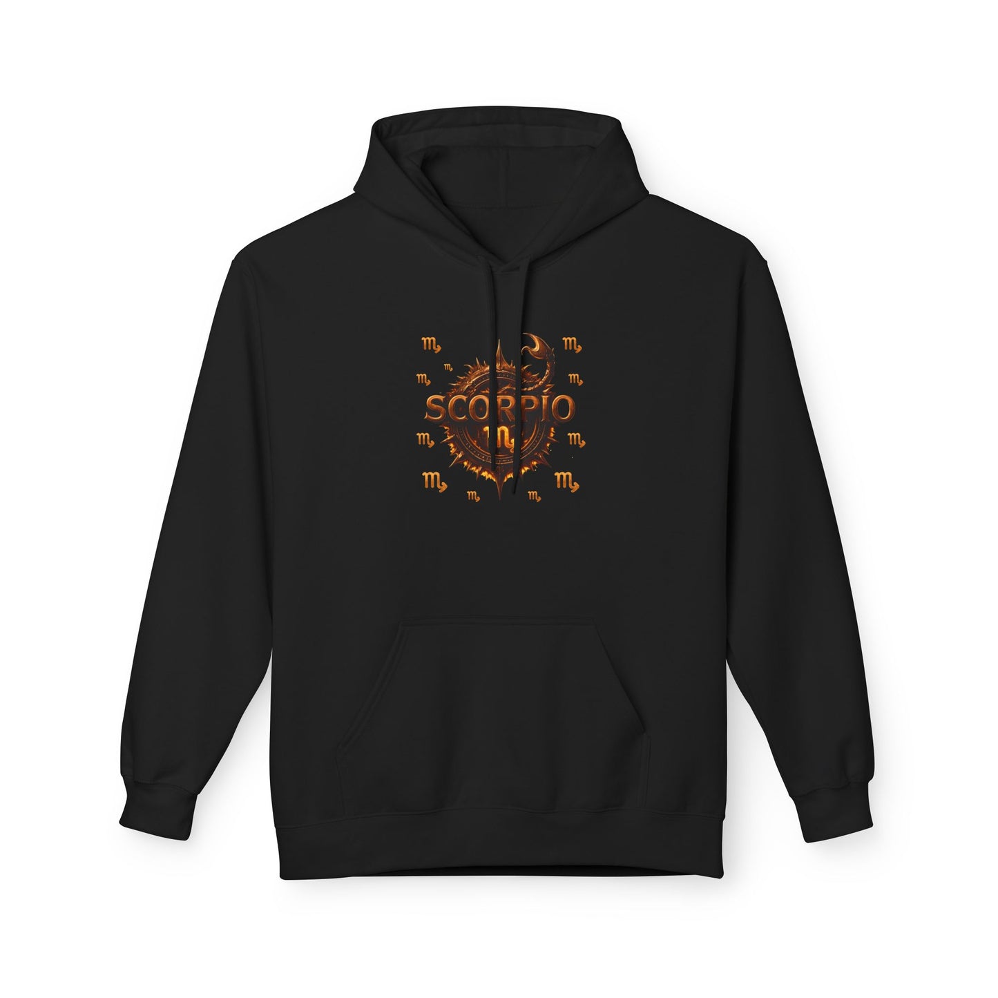Scorpio Hoodie — Zodiac Scorpion Graphic with 'Scorpio Nutrition Facts' Back Print