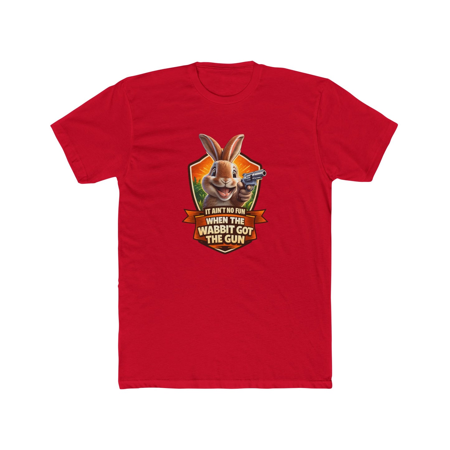 When the Wabbit Got the Gun Tee — Funny Rabbit Graphic T-Shirt