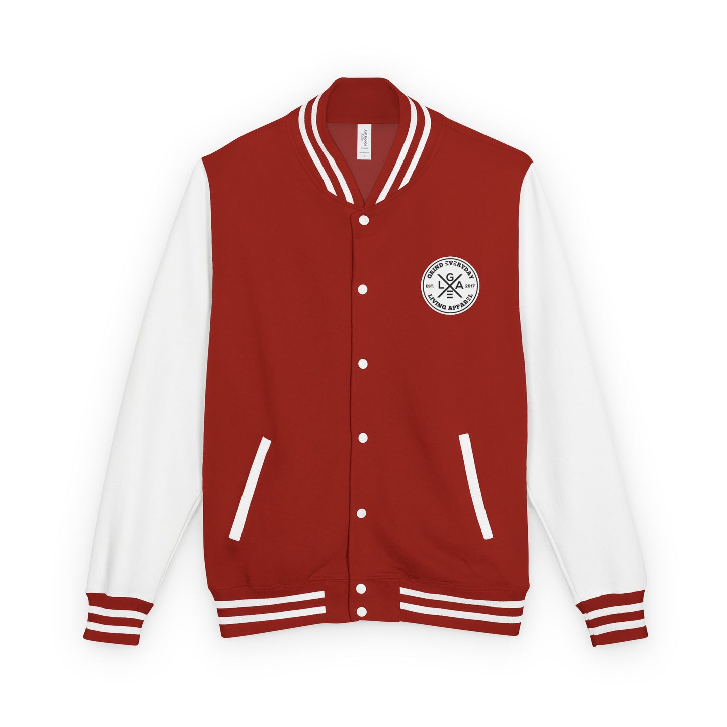 Letterman Jacket — "I Just Need Enough Money" Graphic Varsity Jacket