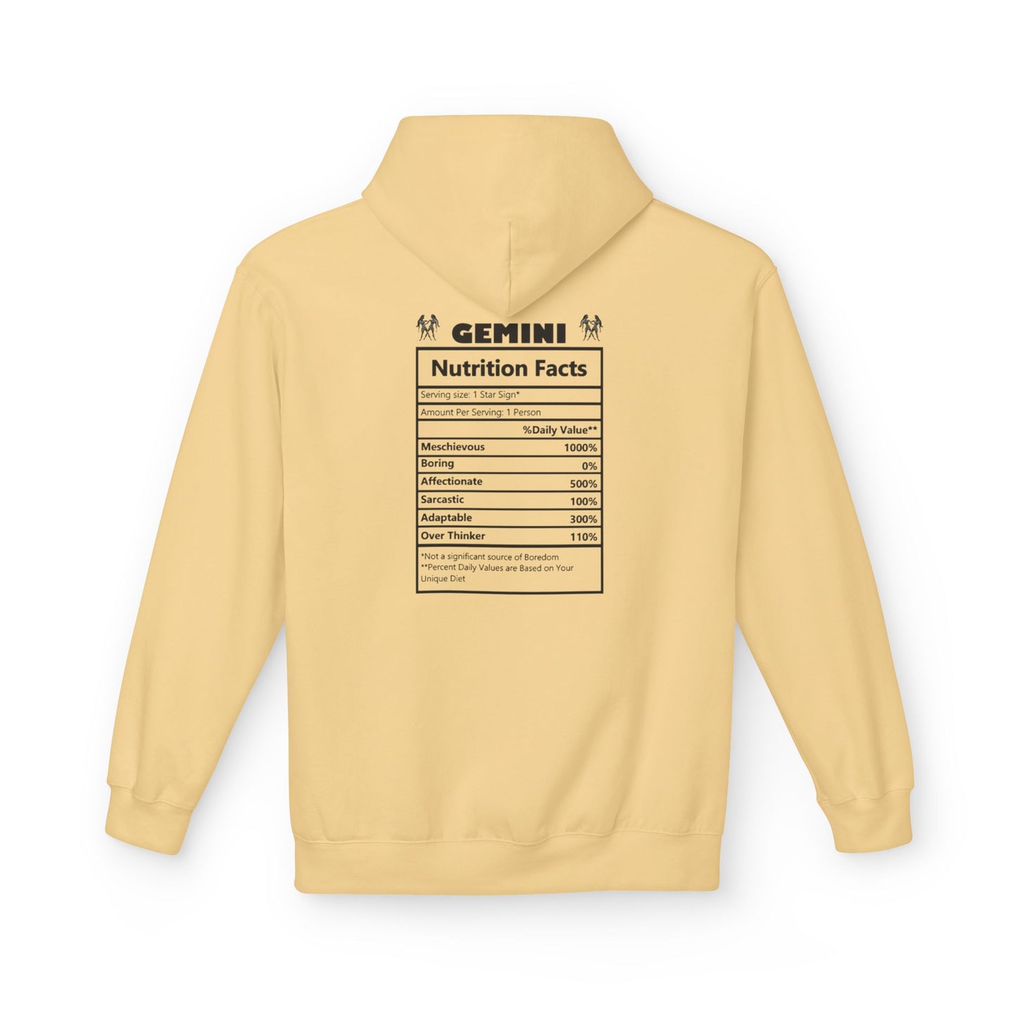 Gemini Zodiac Hoodie — Minimal Astrological Sign Sweatshirt