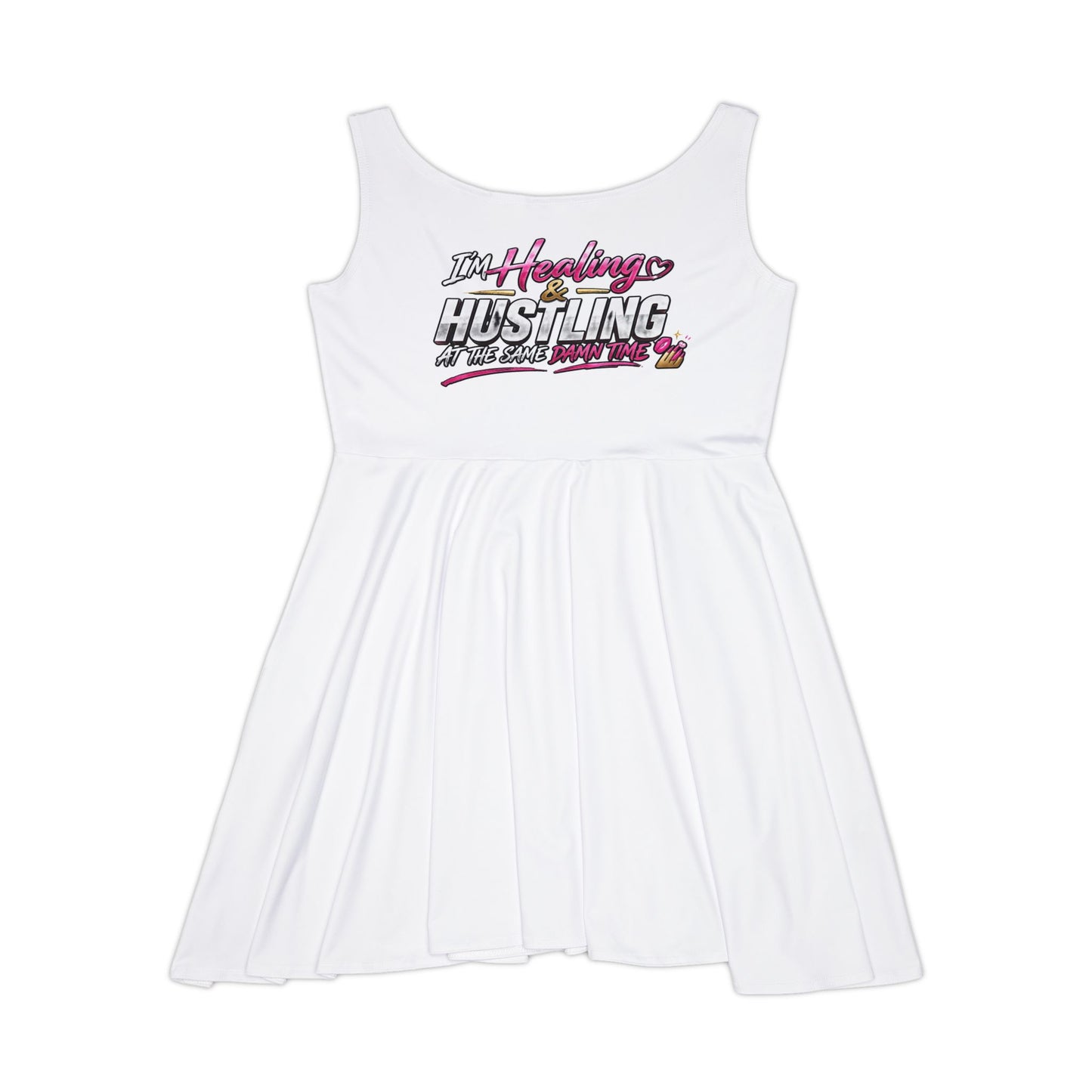 Hustling Sun Dress — 'I’m Hustling' Graphic Women's AOP Dress