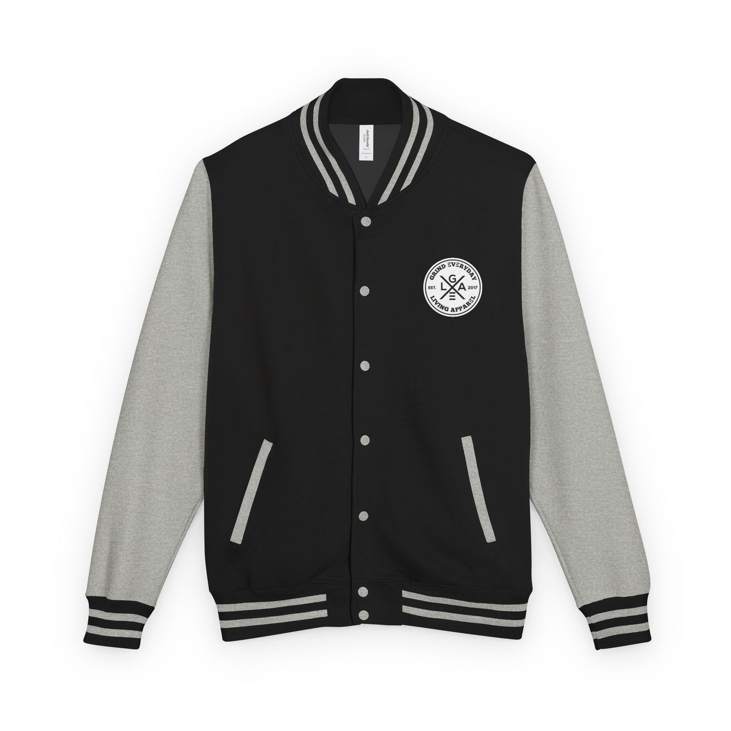 Letterman Jacket — "I Just Need Enough Money" Graphic Varsity Jacket