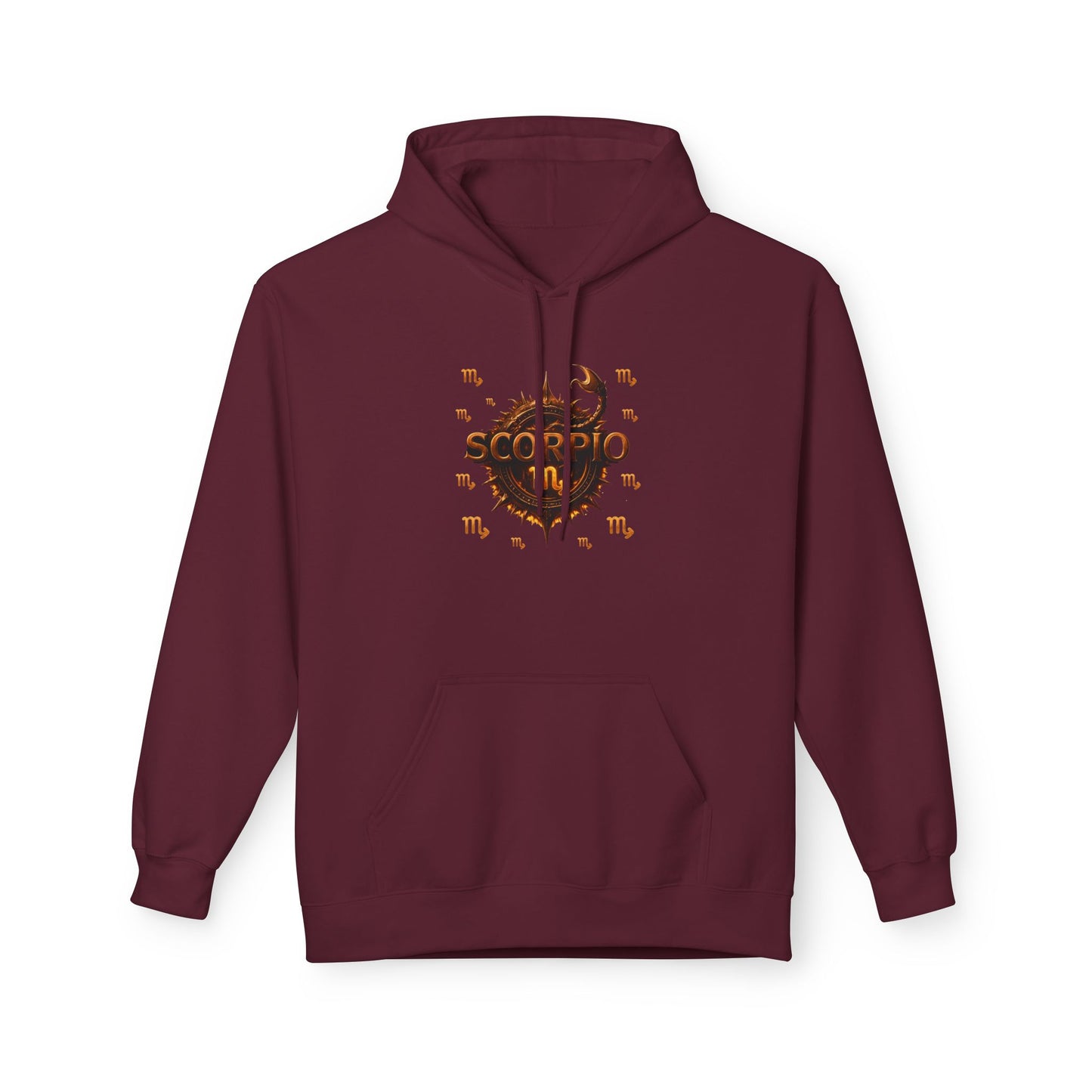 Scorpio Hoodie — Zodiac Scorpion Graphic with 'Scorpio Nutrition Facts' Back Print