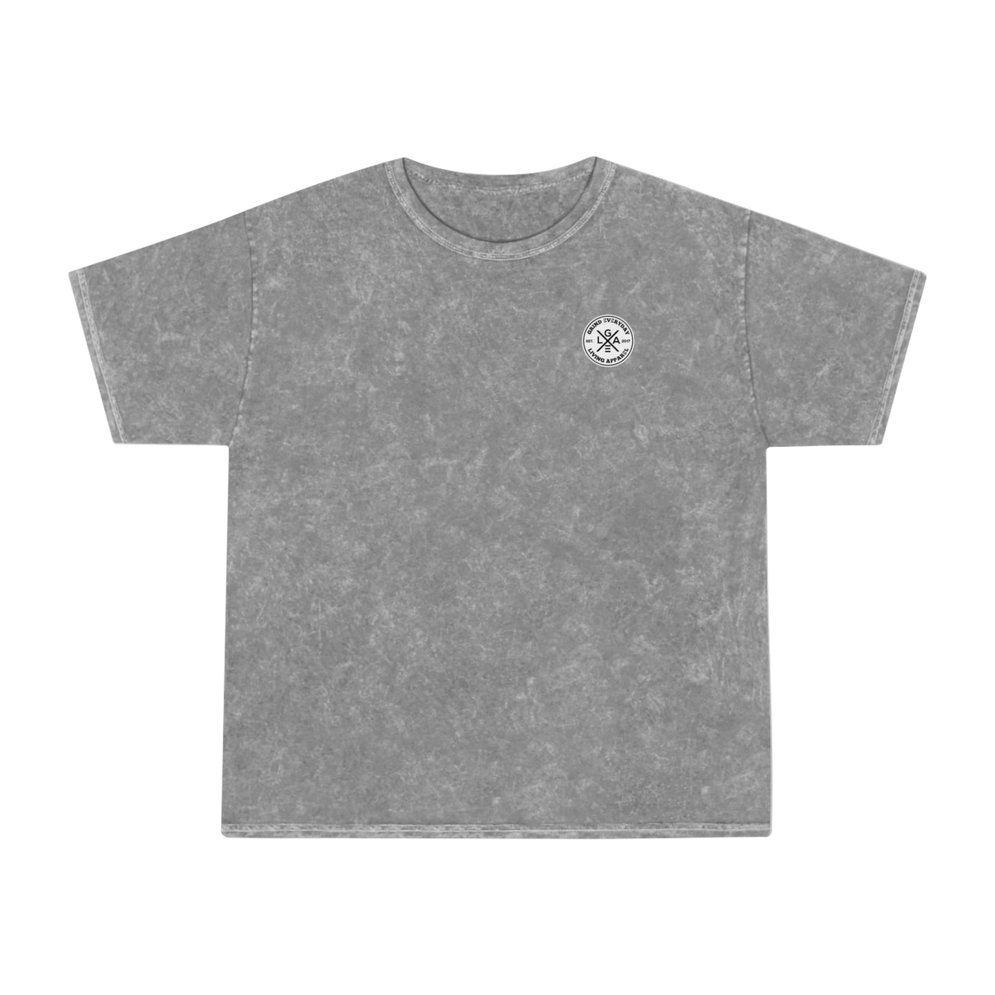 Mineral Wash T‑Shirt — “There’s No Such Thing As A Life That’s Greater Than Yours” Chest Logo