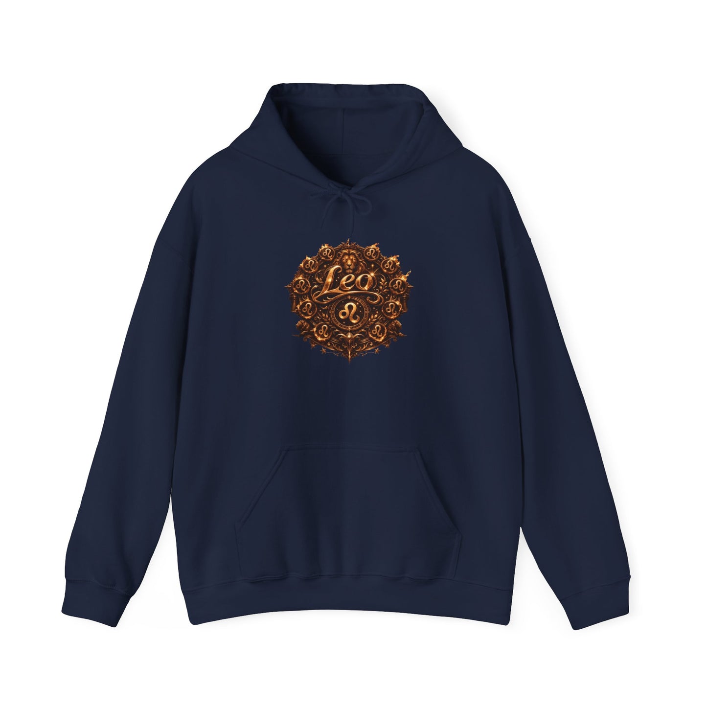 Leo Zodiac Hoodie — Colorful Leo Constellation Design, Back Text Definition