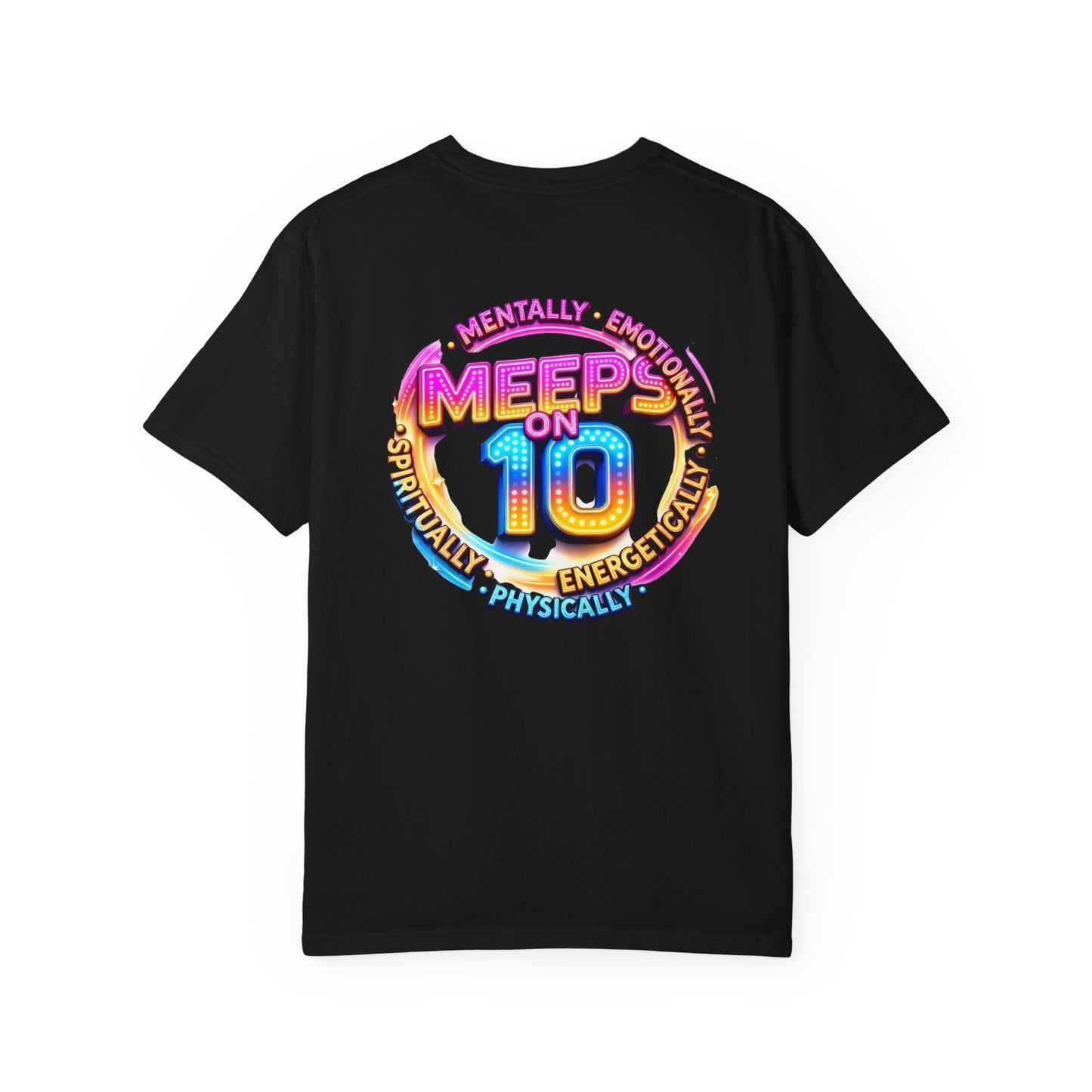 Live Love Laugh Graphic T-Shirt — Colorful Retro Marquee Design