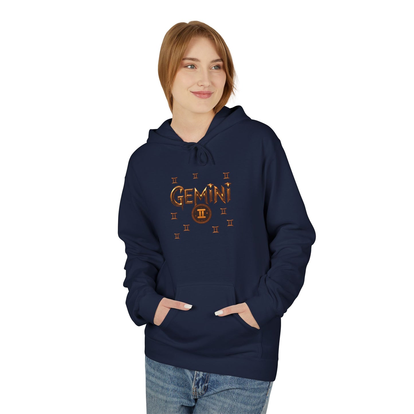 Gemini Zodiac Hoodie — Minimal Astrological Sign Sweatshirt