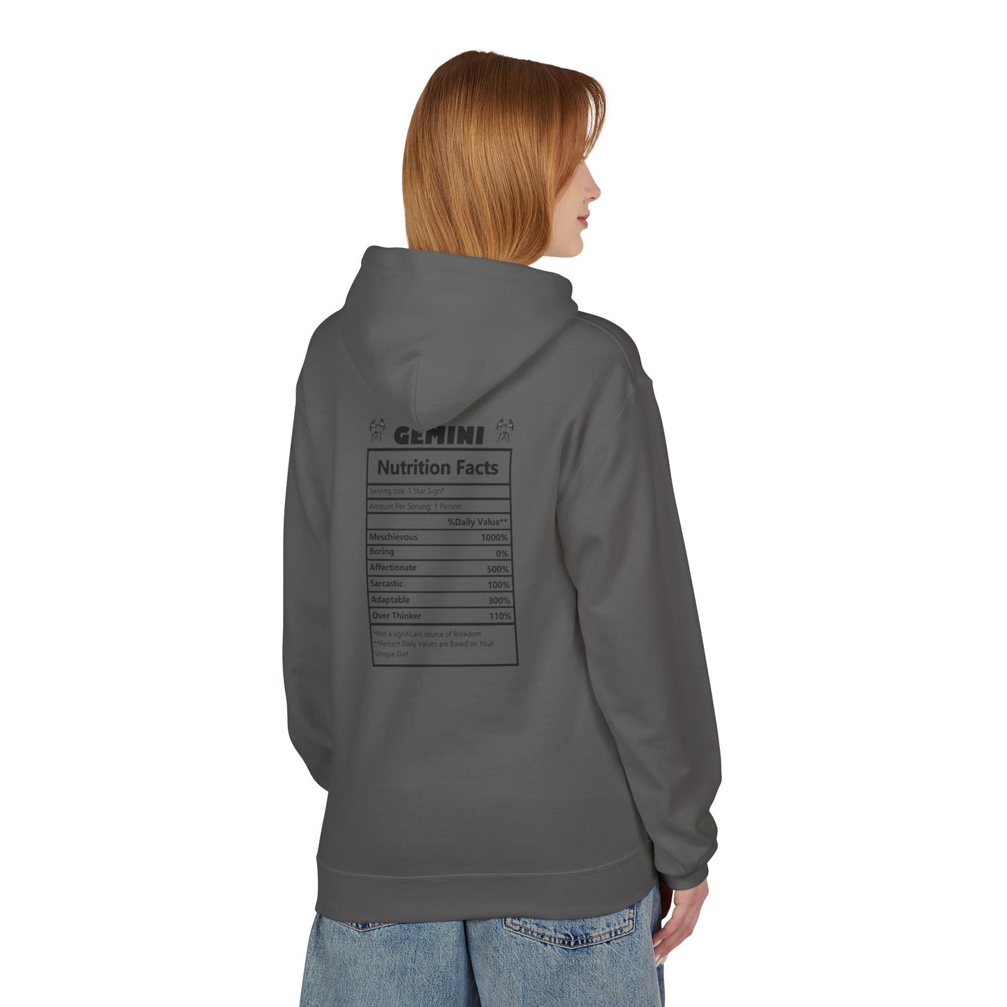 Gemini Zodiac Hoodie — Minimal Astrological Sign Sweatshirt