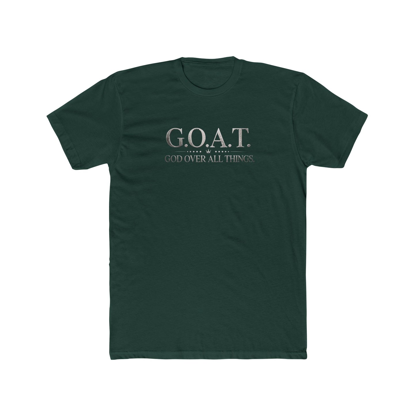 G.O.A.T. Tee — "God Over All Things" Christian Graphic T-Shirt