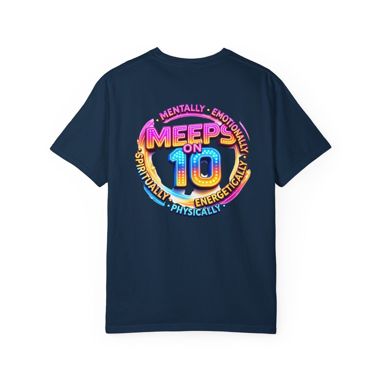 Live Love Laugh Graphic T-Shirt — Colorful Retro Marquee Design